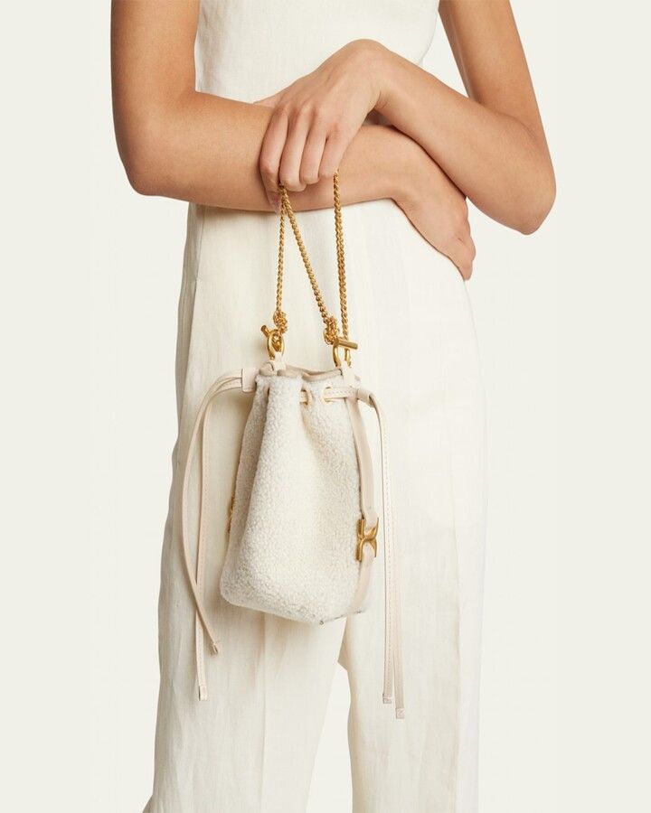 Chloe o1loc1c1224 Size: OS / CHC23 Marcie Micro Bucket Bag Beige Size ONE SIZE - 4 Thumbnail