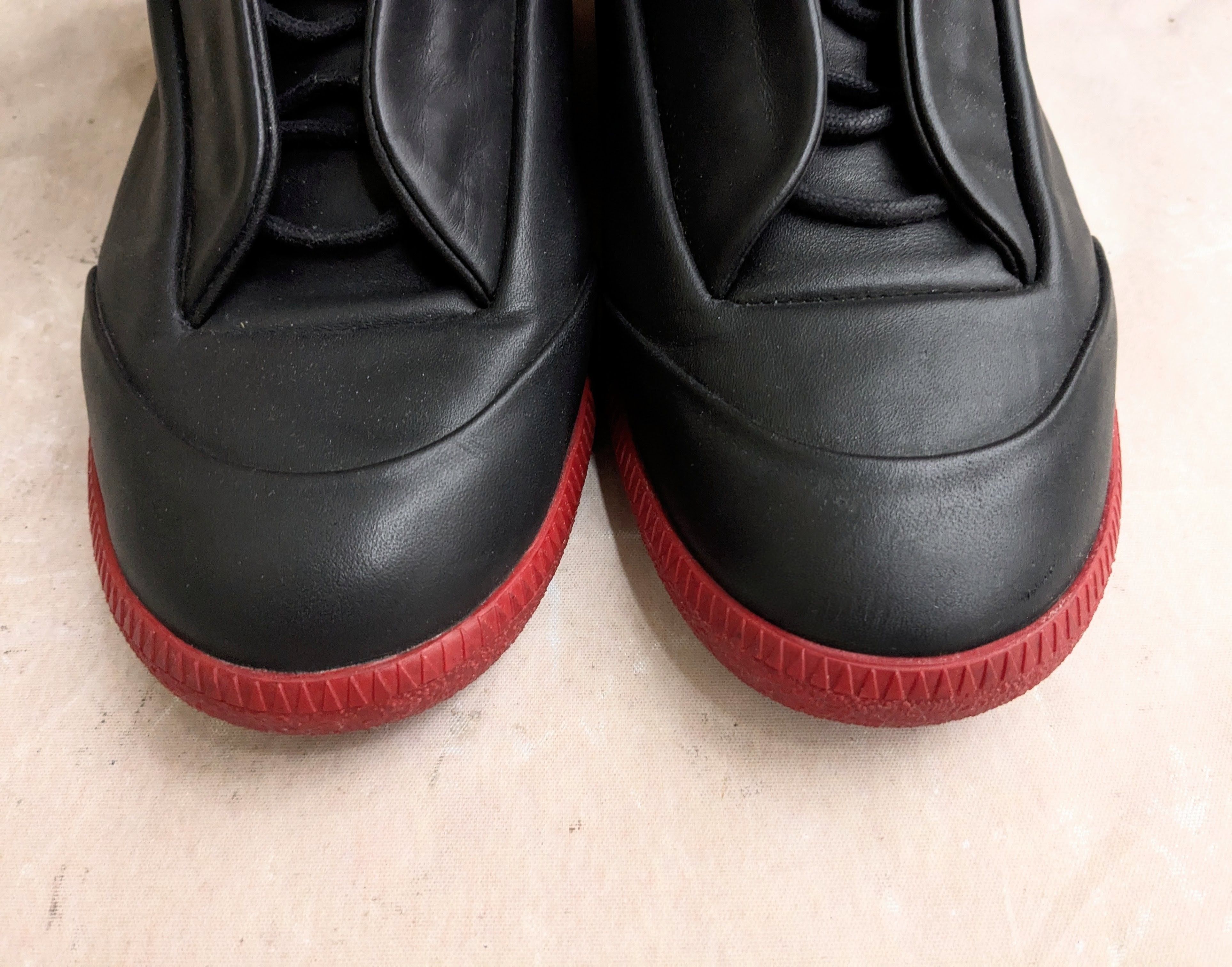 Maison Margiela Maison Margiela Future High Top Sneakers Black Red 10 43 Size US 10 / EU 43 - 4 Thumbnail