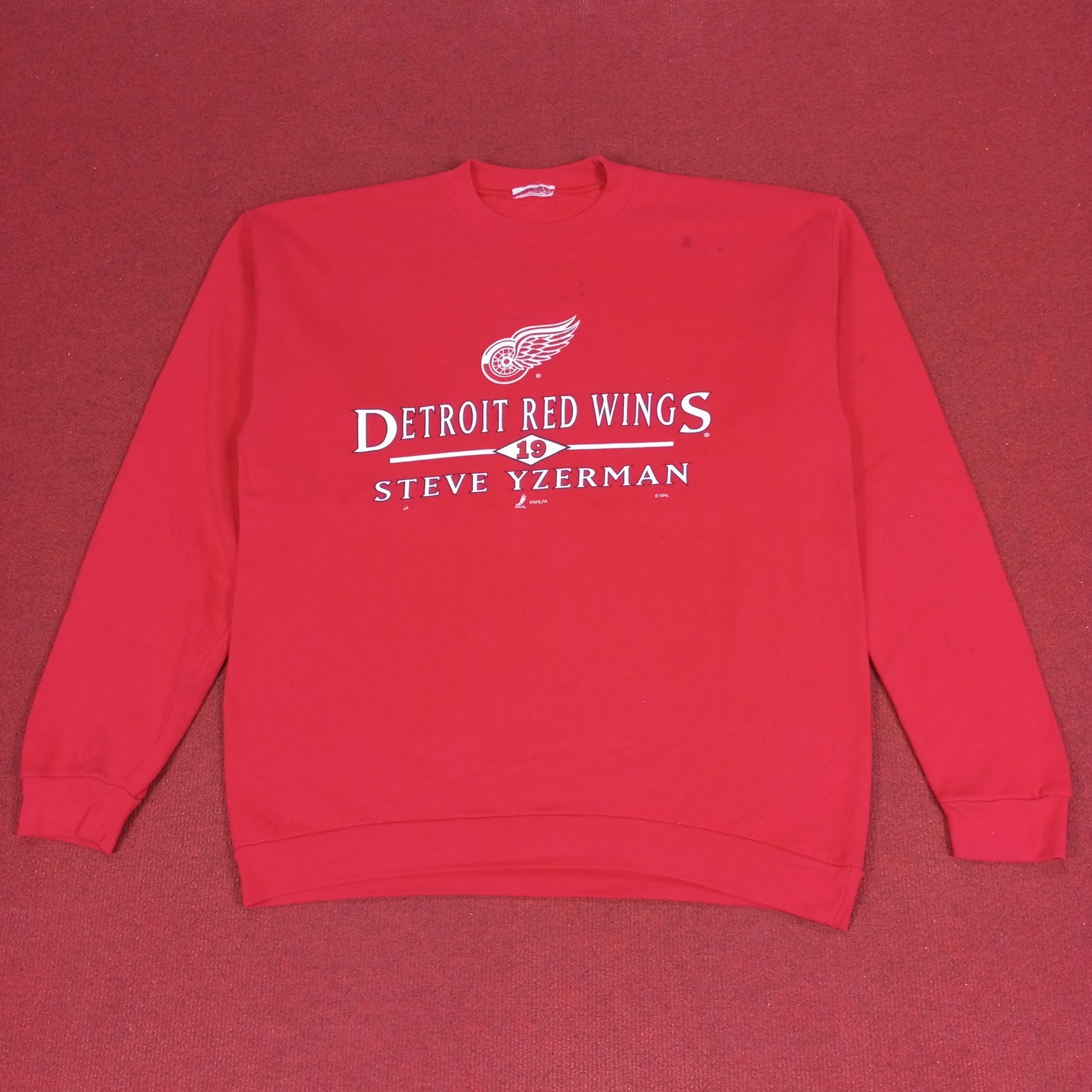 NHL × Vintage NHL Detroit Red Wings Ice Hockey Team Vintage Sweatshirt Size US M / EU 48-50 / 2 - 1 Thumbnail