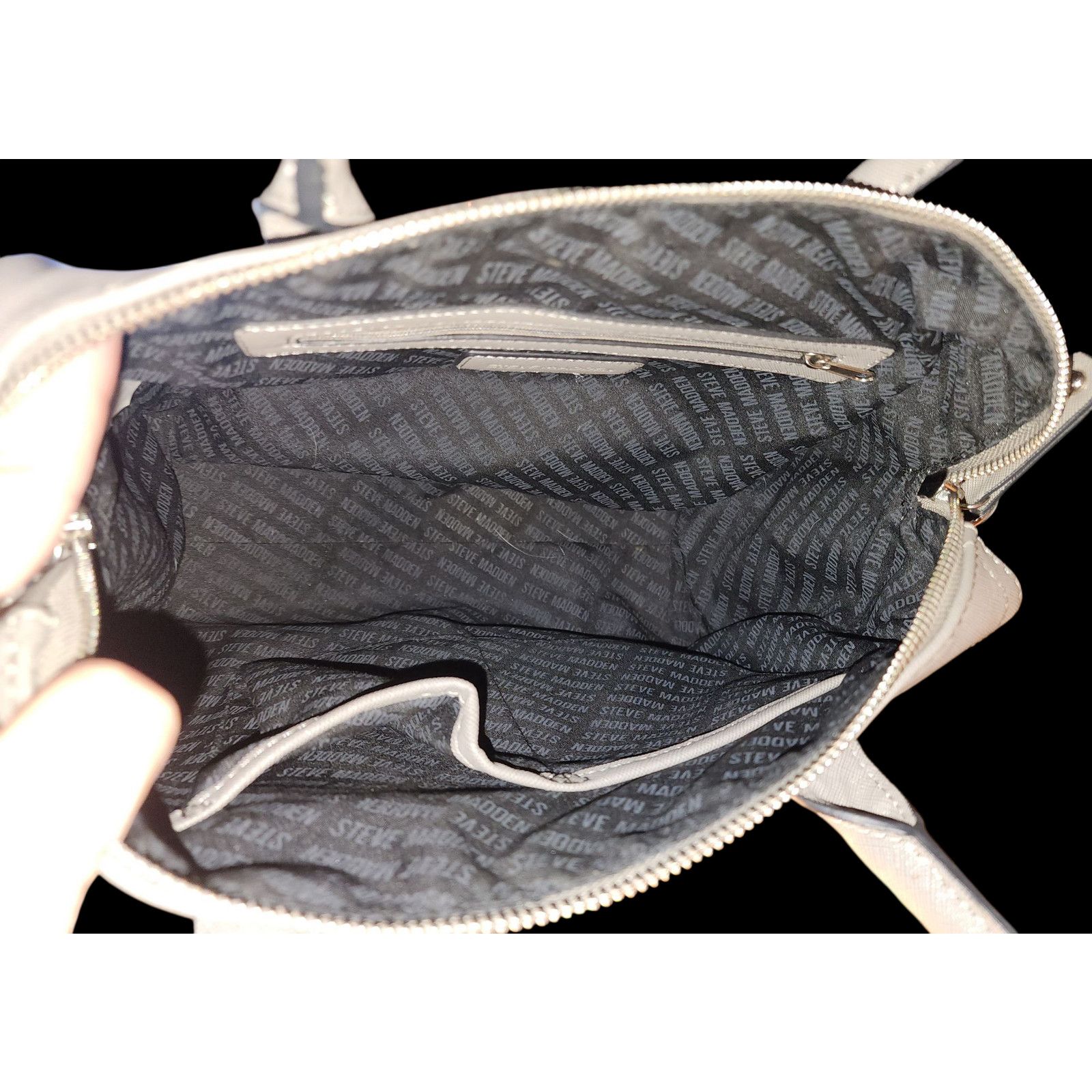 Steve Madden Steve Madden gray faux leather satchel, shoulder bag Size ONE SIZE - 3 Thumbnail