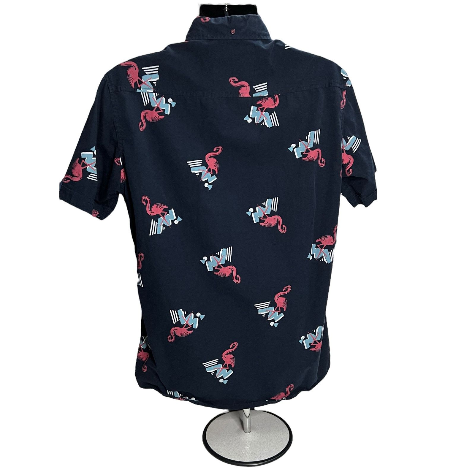 Other Broken Threads Short Sleeve Button Up Shirt Flamingo XL Size US XL / EU 56 / 4 - 2 Thumbnail