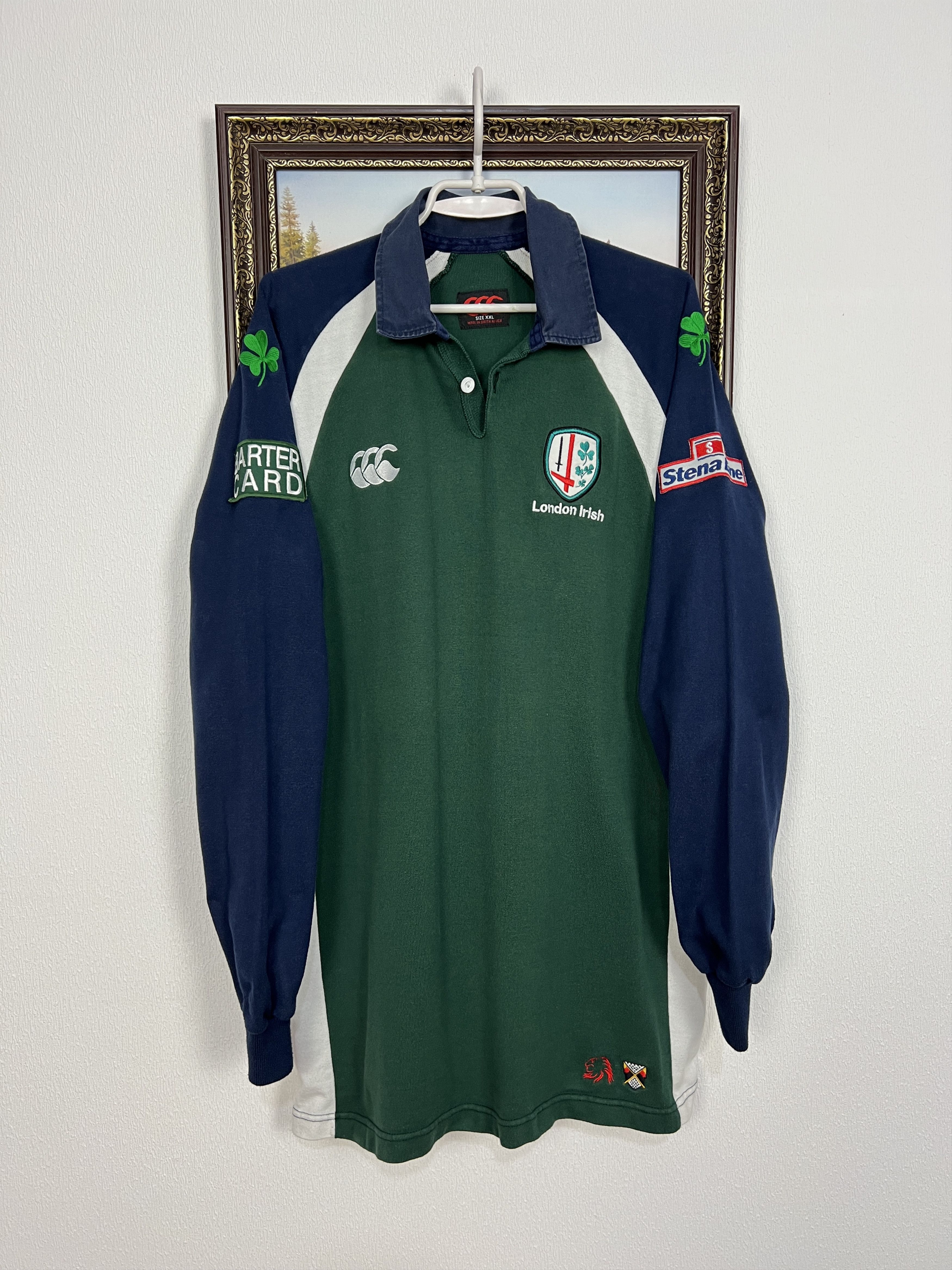 Canterbury of New Zealand Vintage London Irish Rugby Union Long Sleeve Jersey Trikot Size US XXL / EU 58 / 5 - 1 Thumbnail