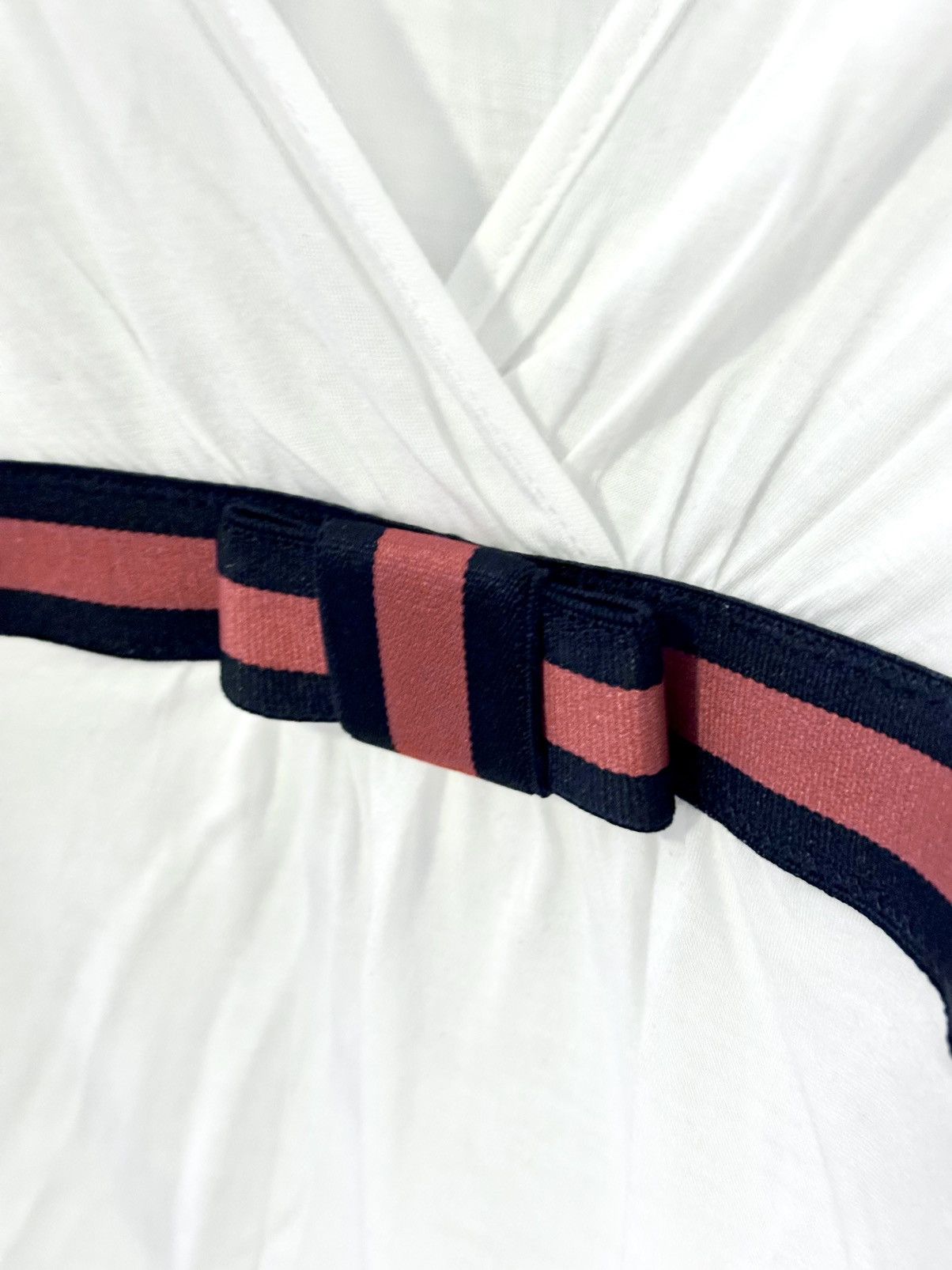 Gucci GUCCI MODAL BLOUSE WITH WEB BAND AND BOW Size S / US 4 / IT 40 - 6 Thumbnail