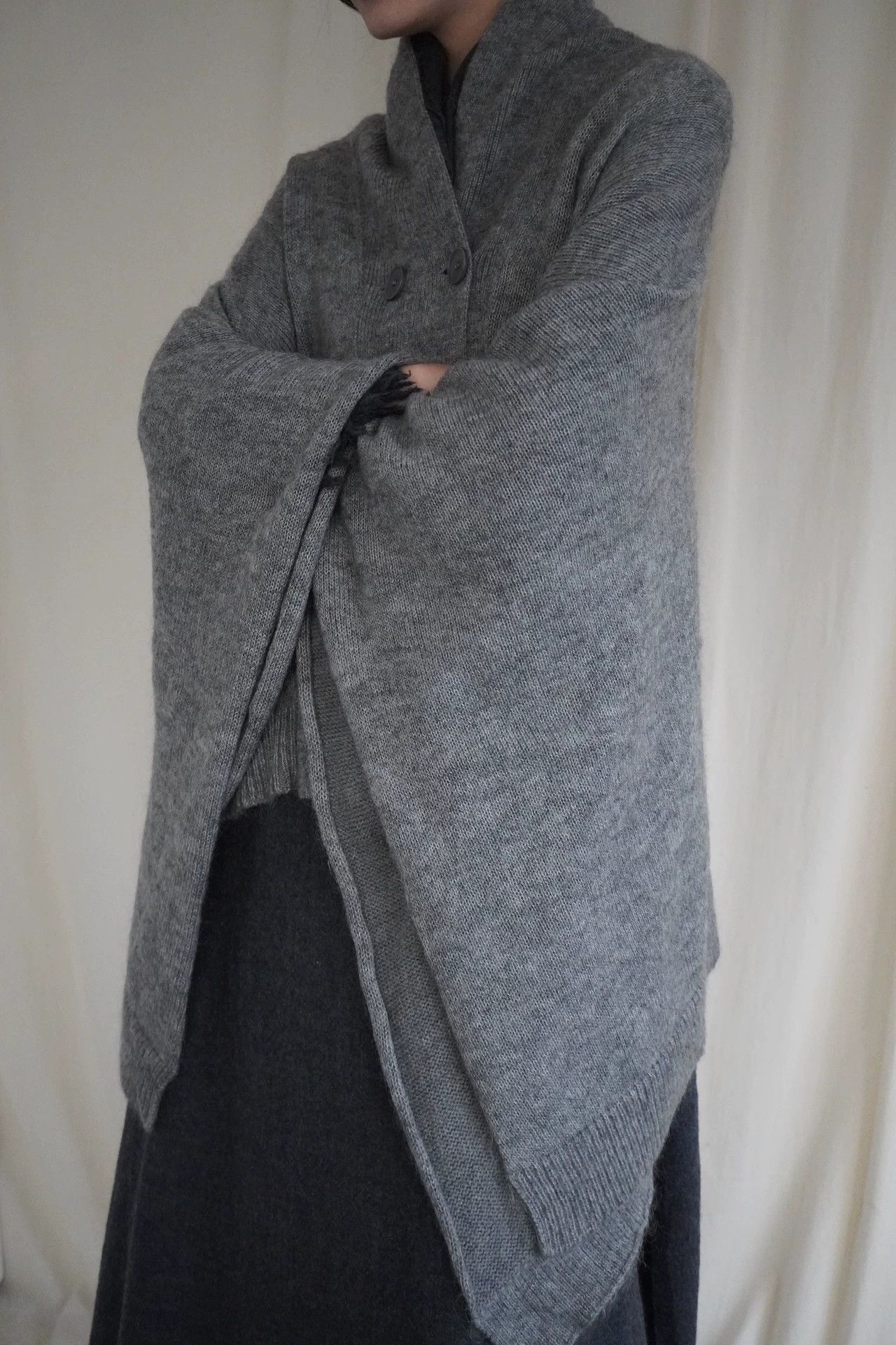 MM6 MM6 2000s Women's Mohair Double-Breasted Caplet Size ONE SIZE - 8 Thumbnail