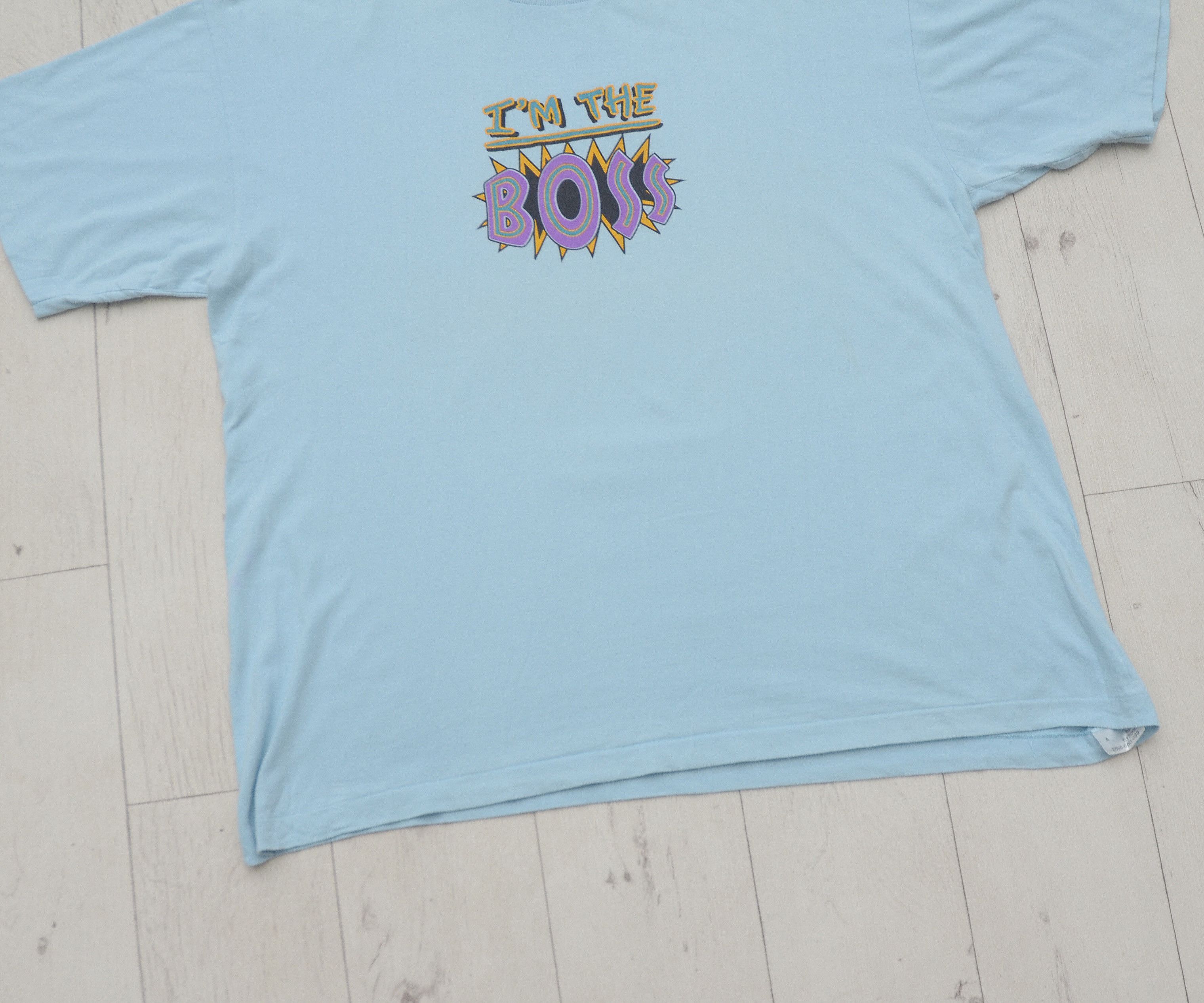 Vintage I’m the boss vintage Humor crazy T shirt Tee Y2K Happy Size US L / EU 52-54 / 3 - 3 Thumbnail