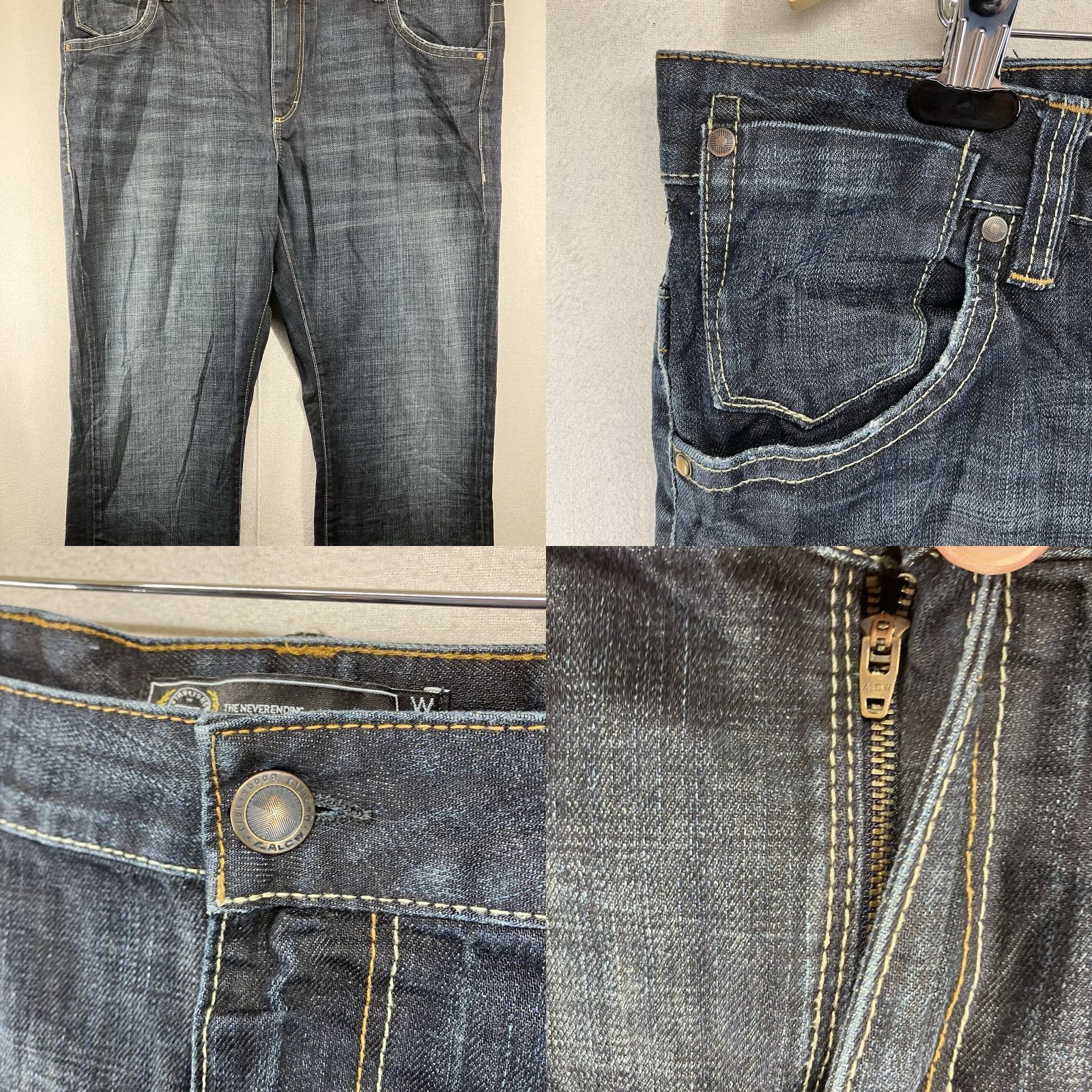 Vintage VINTAGE Angelo Litrico Y2K Jeans 42x32 Baggy Wide-Leg High Rise Blue 90s Grunge Mens Size US 42 / EU 58 - 8 Thumbnail