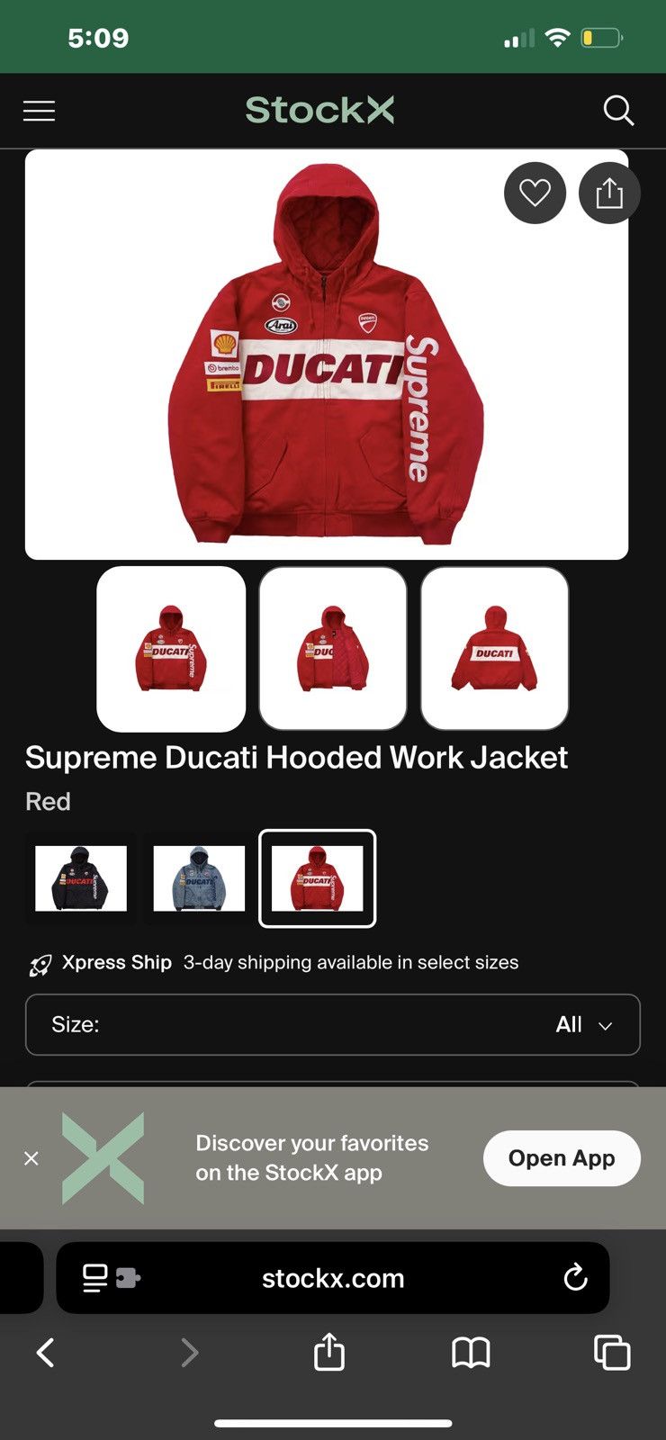 Ducati × Supreme Supreme ducati bike jacket Size US S / EU 44-46 / 1 - 12 Thumbnail