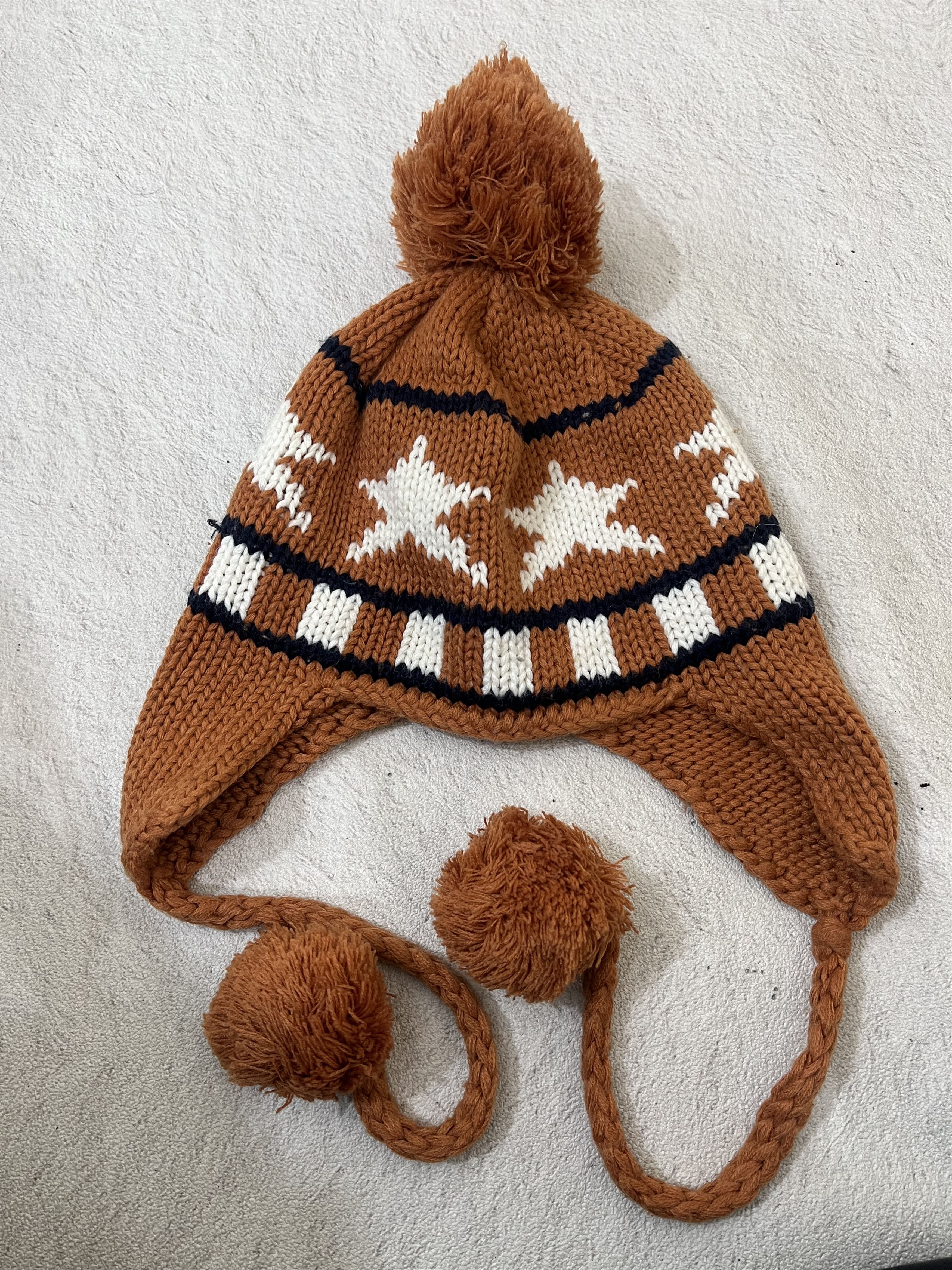 Japanese Brand 2000s Archival Hysteric Ear Flap Star Knit Beanie y2k Ifsix Size ONE SIZE - 6 Thumbnail