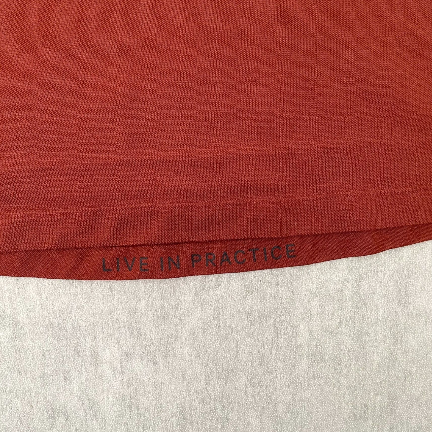 Lululemon Polo Shirt Adult Small Orange Short Sleeve Activewear Mens S