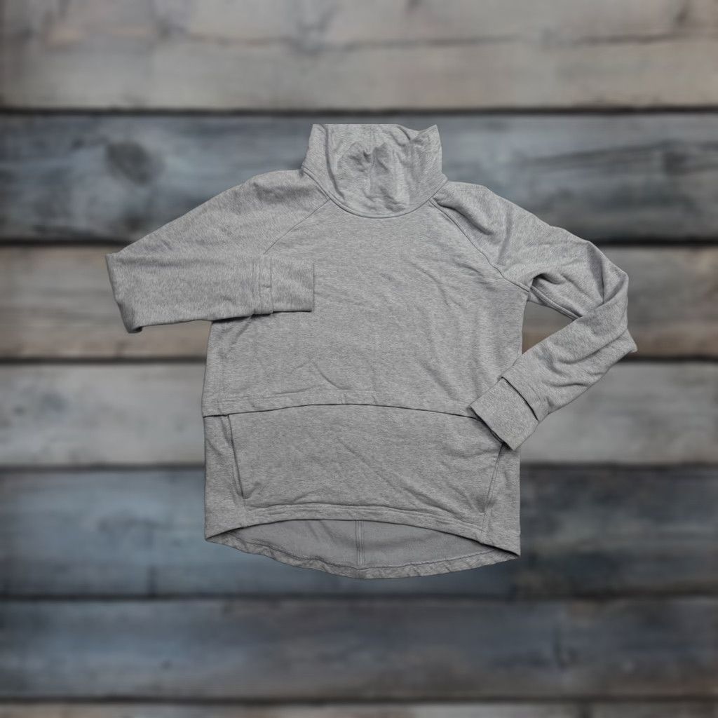 Lululemon Lululemon Sweatshirt Womens Medium Gray Pullover Cowl Neck Raglan Polo? (Oops) Size M / US 6-8 / IT 42-44 - 1 Thumbnail