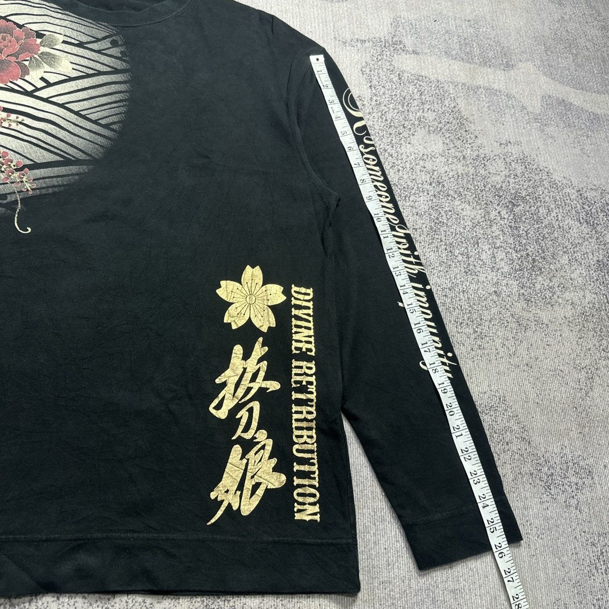 Japanese Brand Divine Retribution sukajan Longsleeve Tshirt Size US XXL / EU 58 / 5 - 8 Thumbnail