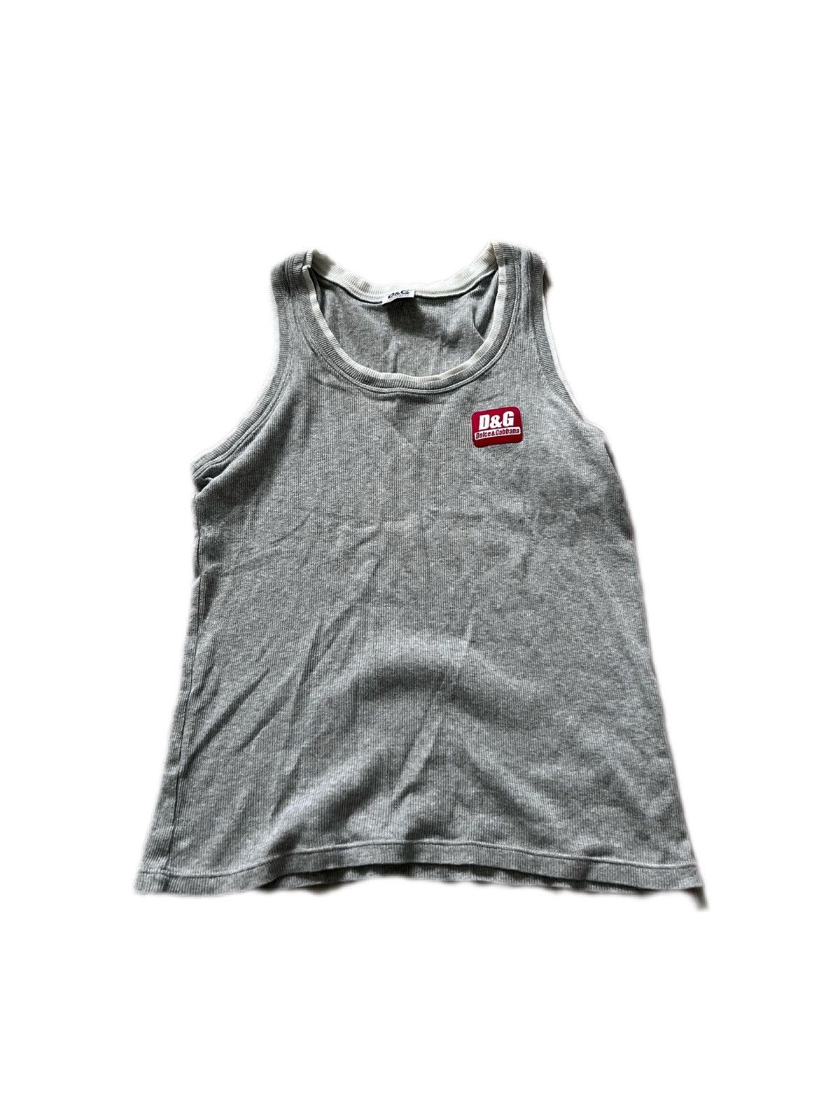 Dolce & Gabbana Dolce Gabbana Tanktop ripped grey Size US S / EU 44-46 / 1 - 1 Thumbnail