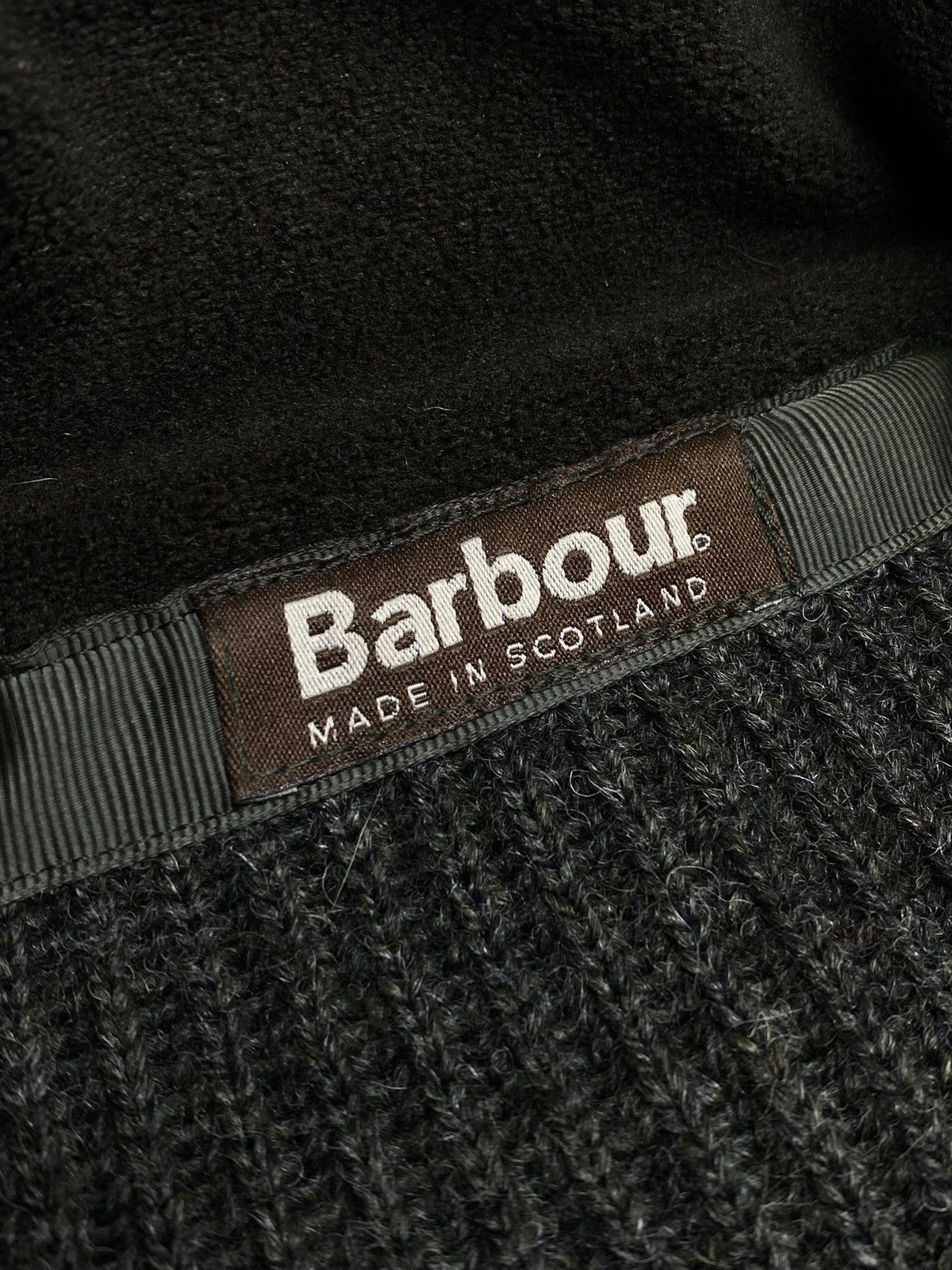 Barbour 🔥 BARBOUR TYNE CARDIGAN FULL ZIP KNITWEAR OLIVE MILITARY Size US L / EU 52-54 / 3 - 15 Thumbnail