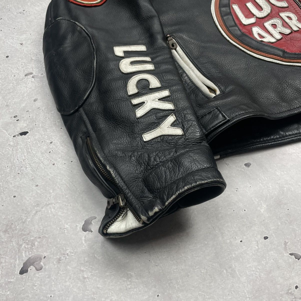 Vintage Vintage Racing Leather Jacket Luxury Arrow y2k Size US L / EU 52-54 / 3 - 19 Thumbnail