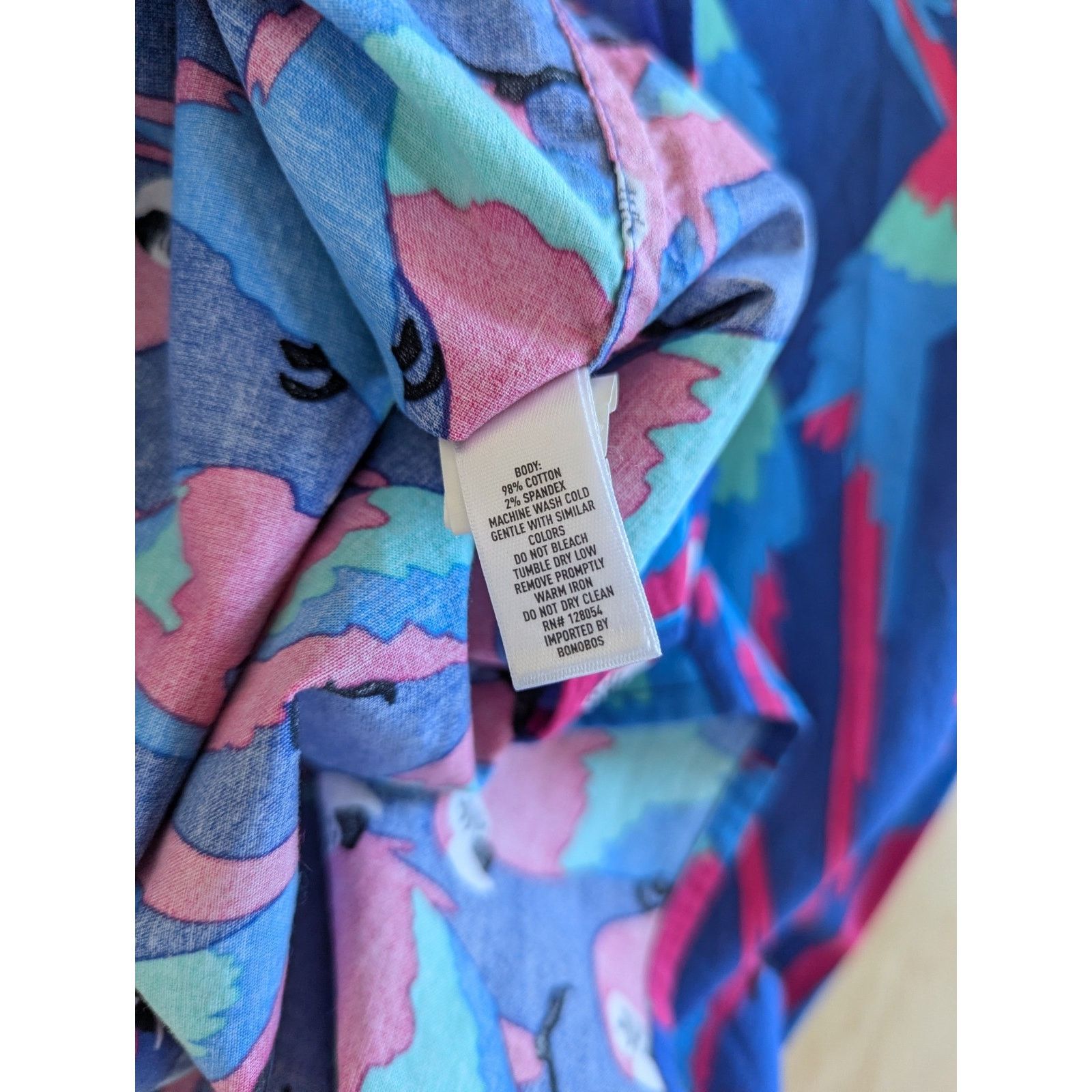 Bonobos Bonobos Men's Small Stretch Shirt Standard Fit Parrot Macaw Size US S / EU 44-46 / 1 - 6 Thumbnail
