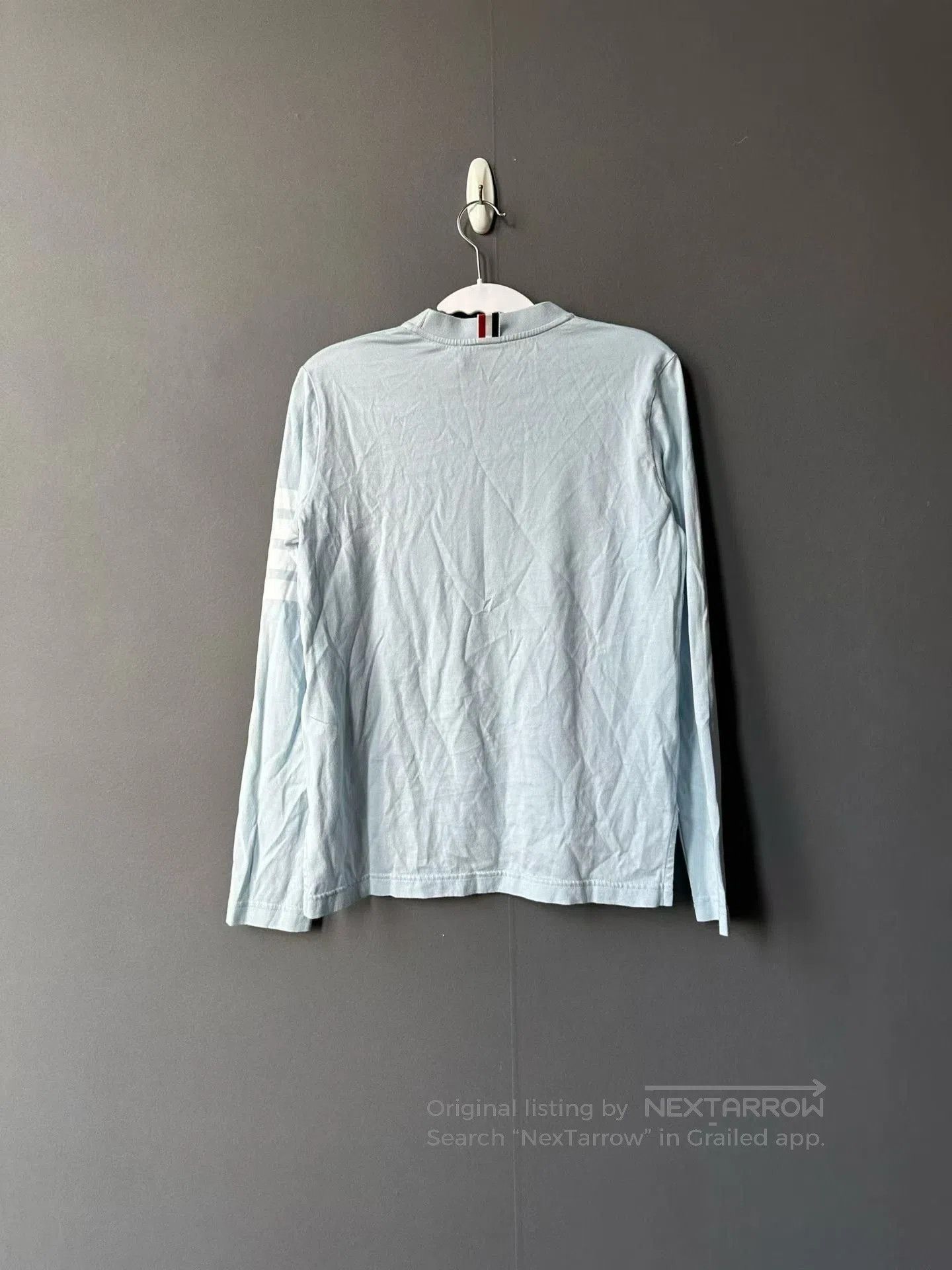 Thom Browne Thom Browne Blue Long-Sleeve Top. Size US M / EU 48-50 / 2 - 2 Thumbnail