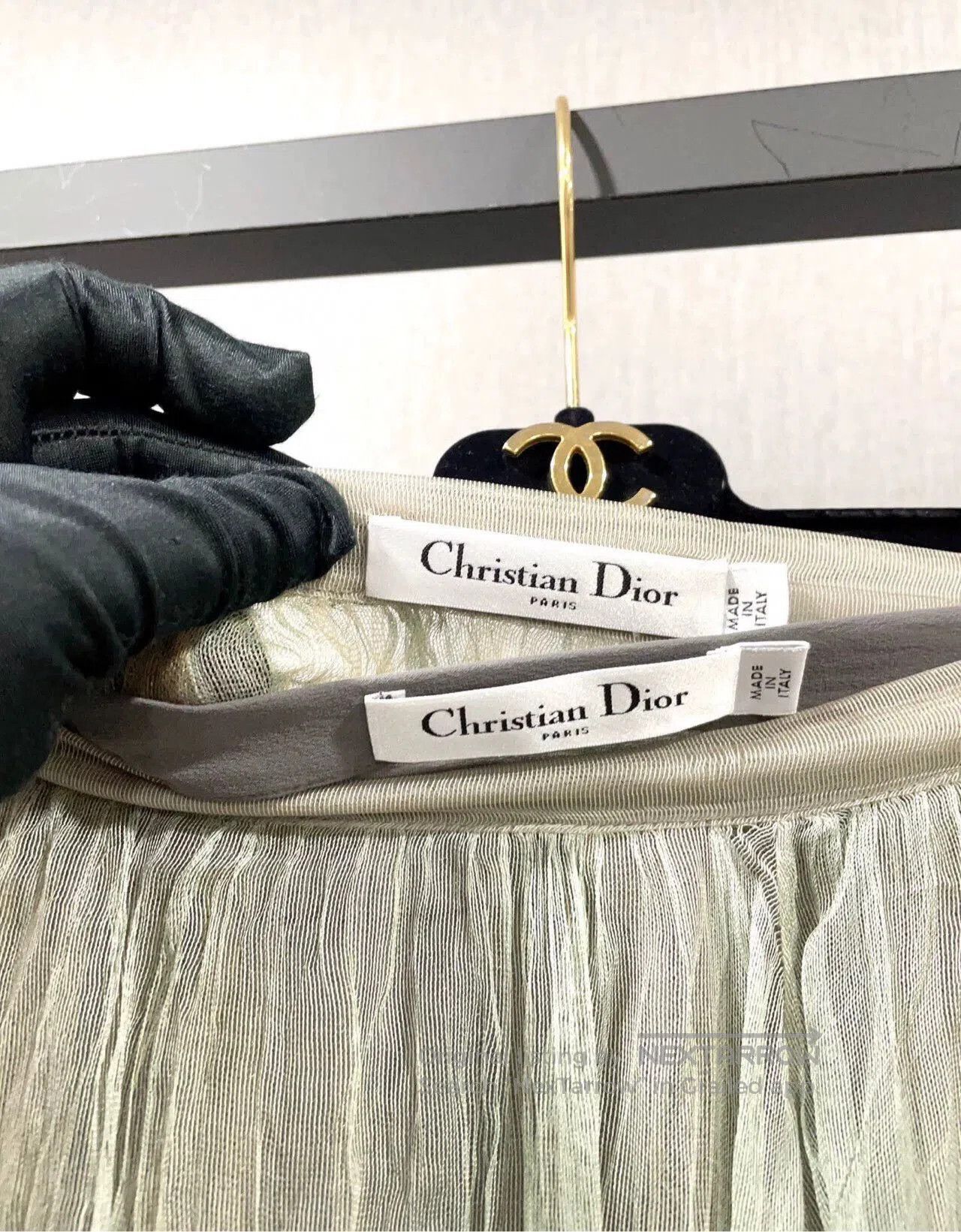 Dior gradient mesh midi skirt by dior. Size US 26 / EU 42 - 8 Thumbnail