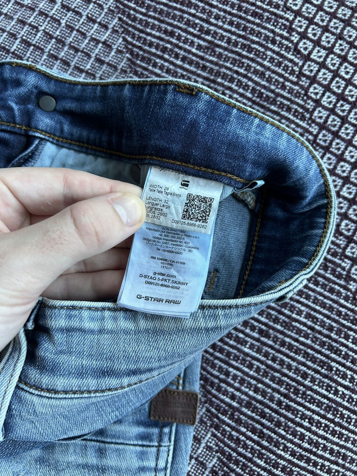 G-Star × Jean × Vintage G-star Raw D-STAQ 5-PKT Skinny Denim Jeans Size 28 x 32 Size US 28 / EU 44 - 9 Thumbnail