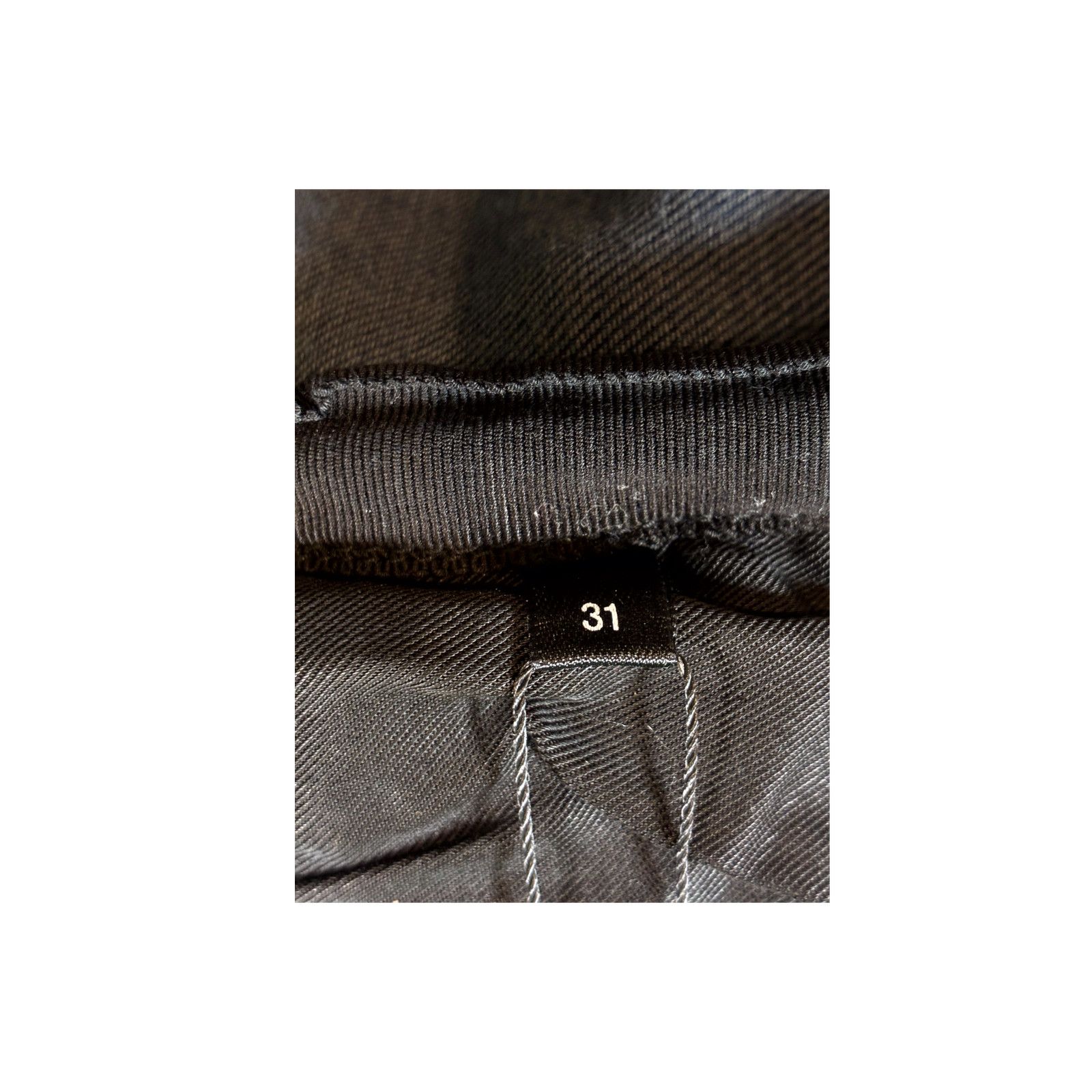 Amiri Amiri OG Leather Patch Dark Wash & Black Jeans Size US 31 - 6 Thumbnail
