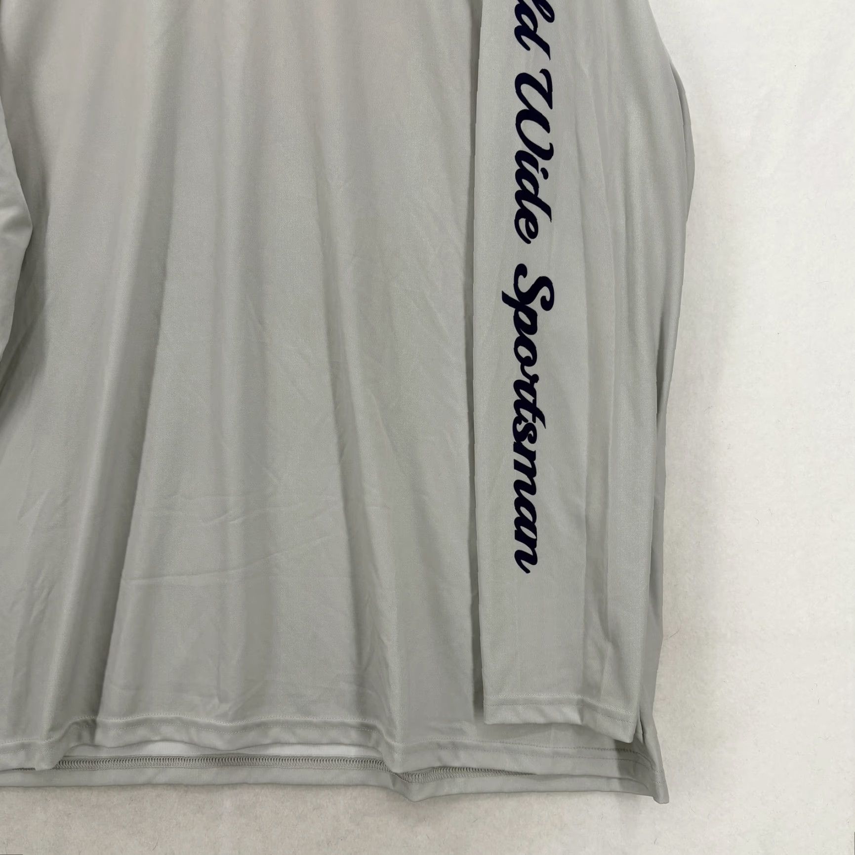 Vintage World Wide Sportsman Shirt Mens 2XL Gray Long Sleeve Fishing Marlin Graphic NWT Size US XXL / EU 58 / 5 - 4 Thumbnail
