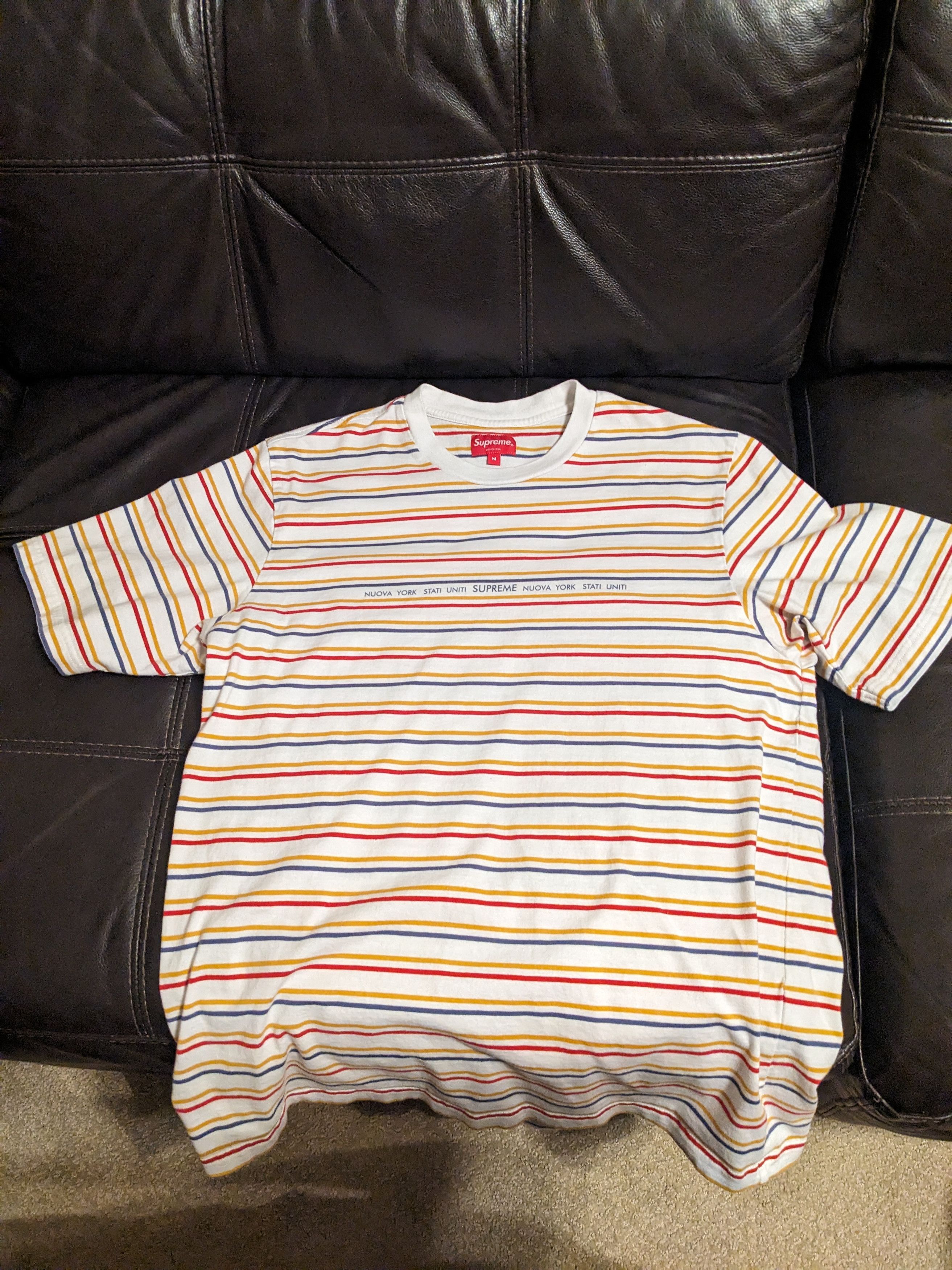 Supreme Stati Uniti Stripe fashion Tee