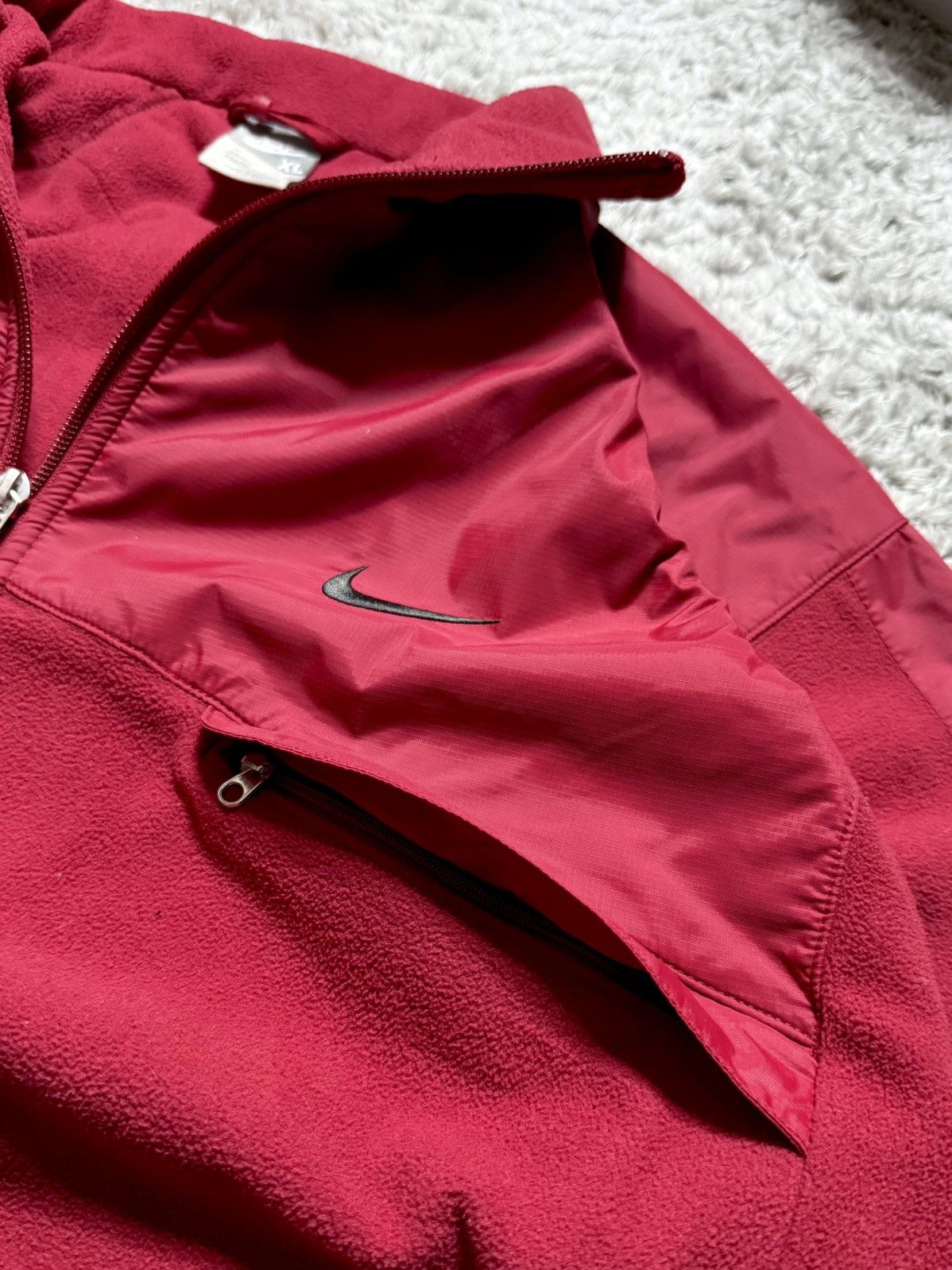 Nike 00s Nike Fleece Jacket Retro Hoodie Swoosh Vintage Size US XL / EU 56 / 4 - 6 Thumbnail