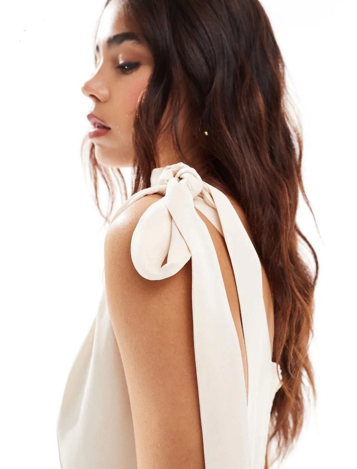 Other Maids to Measure maxi dress ivory Size 8/S NEW RPR £180 Size S / US 4 / IT 40 - 4 Thumbnail