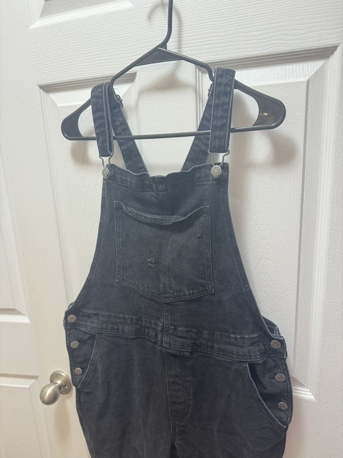 Old Navy Old Navy Black Distressed Overalls Vintage Faded Streetwear Size US 30 / EU 46 - 5 Thumbnail