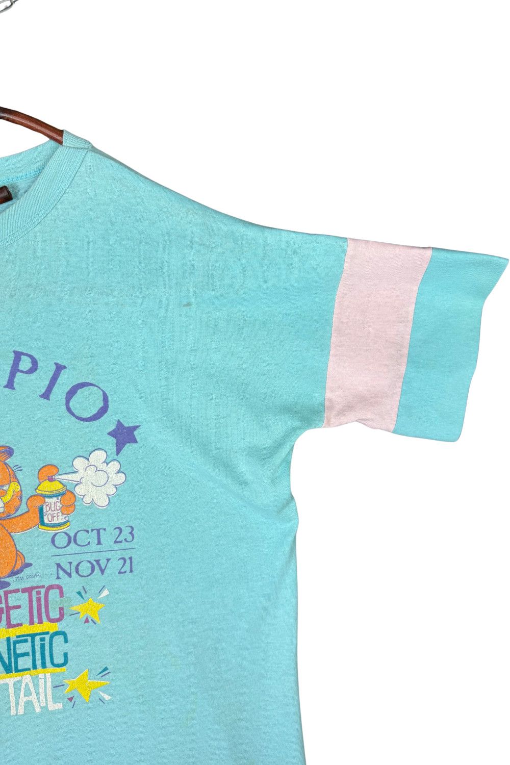 Vintage 1978s Garfield “Scorpio” Zodiac Tee - Boxy Fit, Single Size US L / EU 52-54 / 3 - 17 Thumbnail