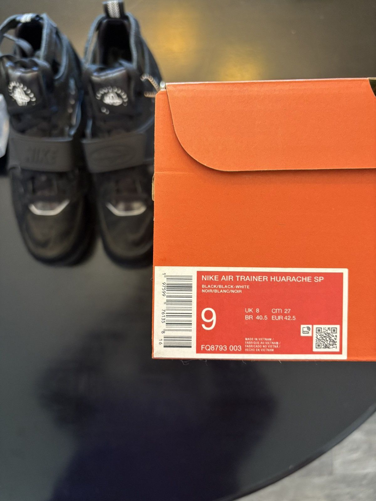 Corteiz × Nike Corteiz x Nike Air Trainer Huarache “Black Pony Hair” Size US 9 / EU 42 - 6 Thumbnail