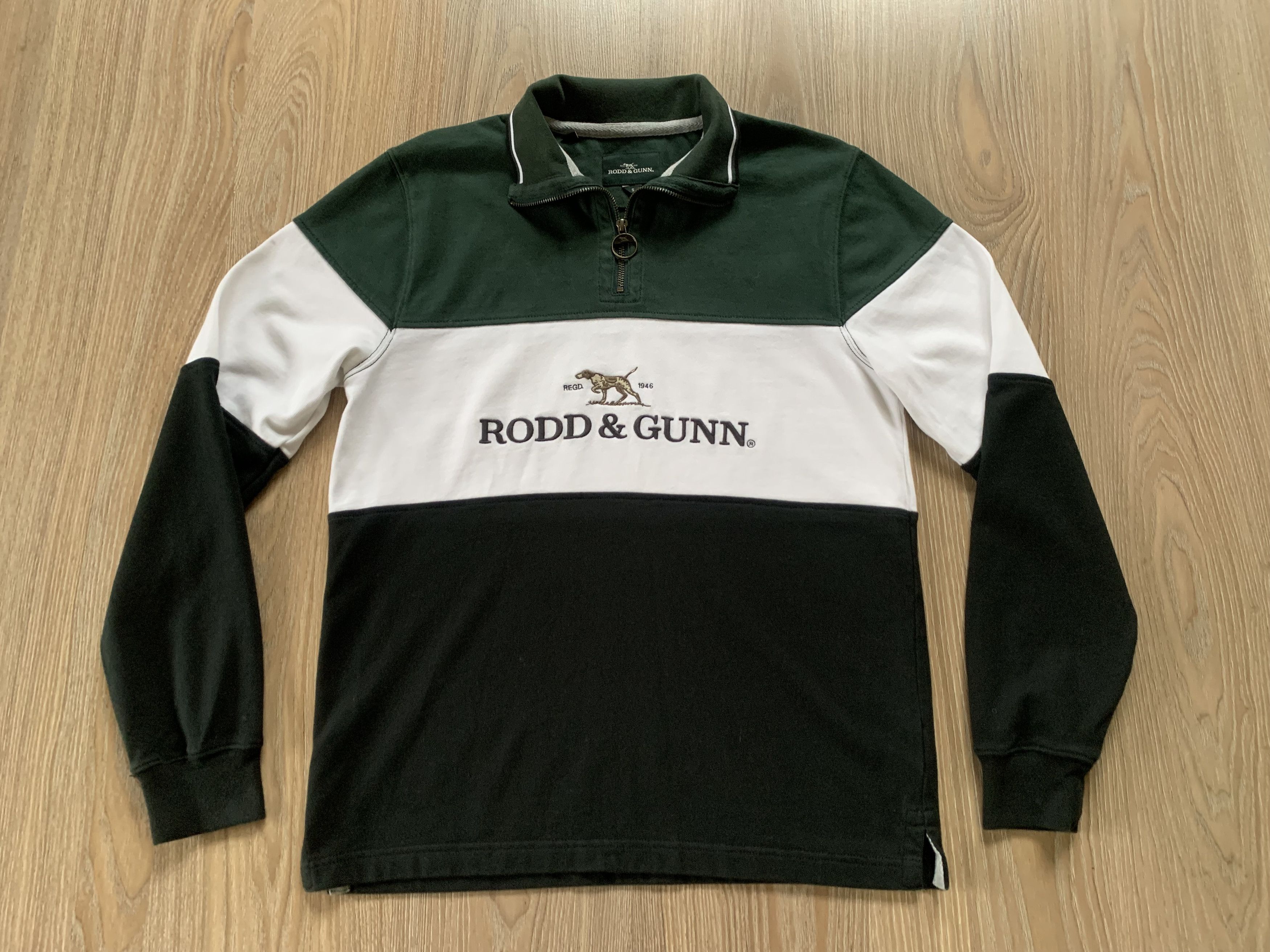 Rodd & Gunn Rodd & Gunn Mens Green Foresters Peak Half Zip Sweatshirt Size US S / EU 44-46 / 1 - 4 Thumbnail