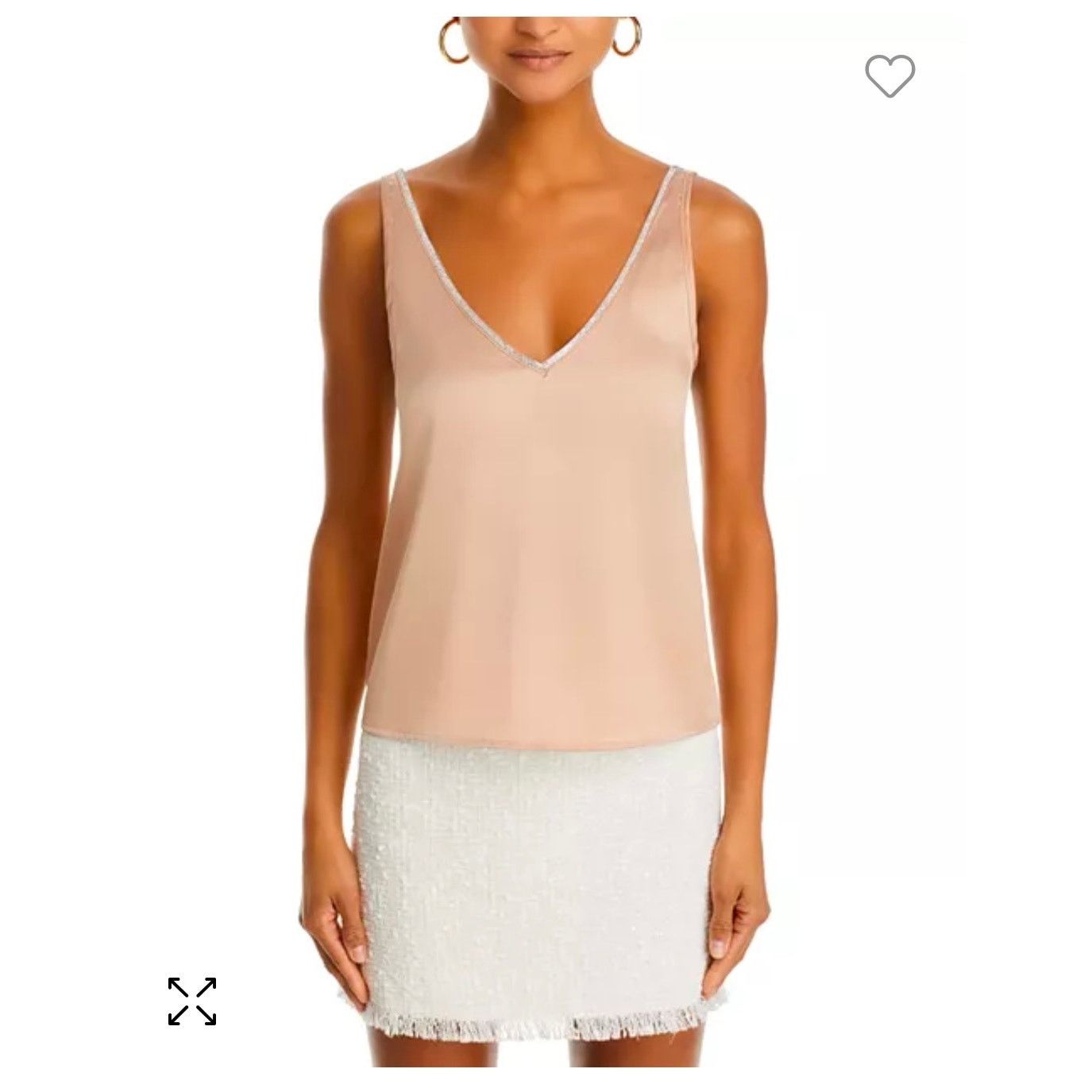 Generation Love NWT Generation Love Christie Crystal Tank Latte Beige Small Size S / US 4 / IT 40 - 2 Thumbnail