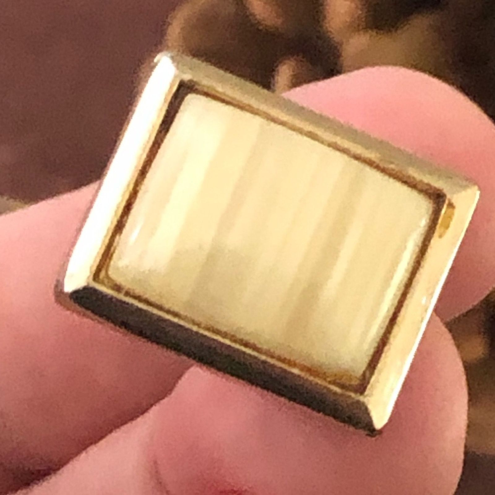 Vintage Vintage men’s golden marble cuff link tie bar set Size ONE SIZE - 3 Thumbnail