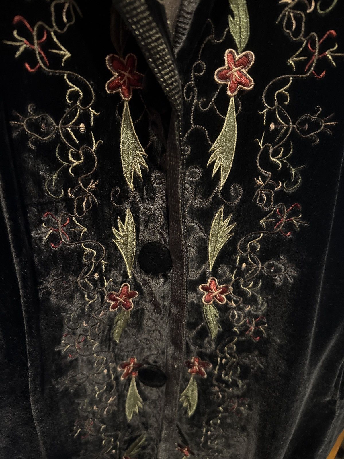 Other Velvet Opera Coat Evening Flapper Size XL / US 12-14 / IT 48-50 - 2 Thumbnail