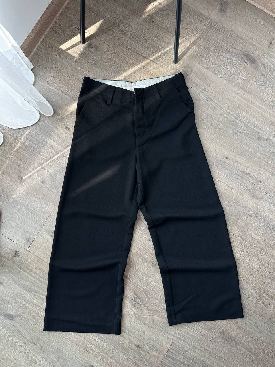 Japanese Brand Vintage NINA VAN ROOIJEN Black Wide Pants Size US 28 / EU 44 - 1 Thumbnail
