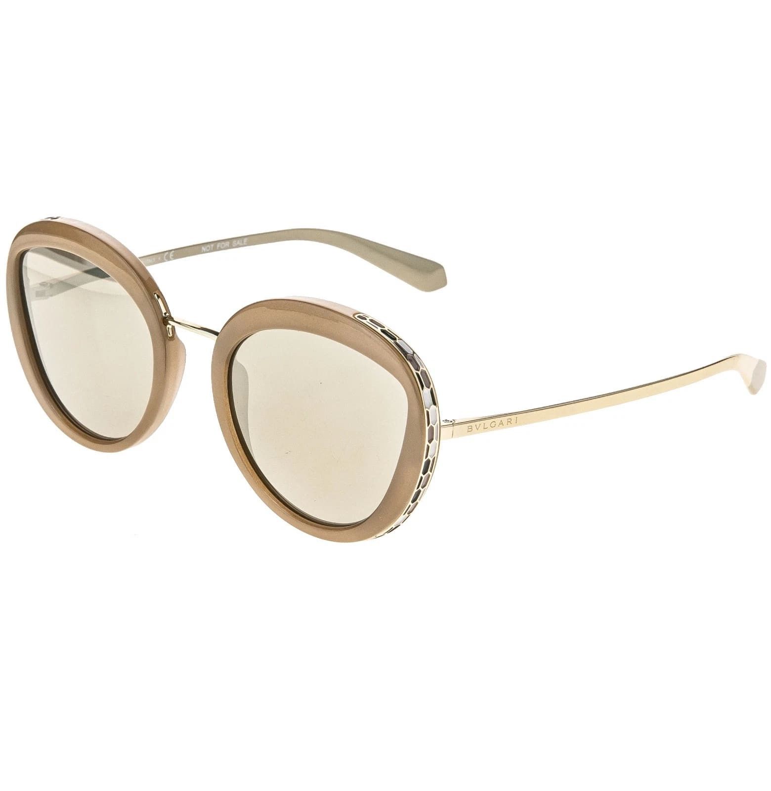 Bvlgari BULGARI SERPENTI BV8191 8191 Gold Beige Round Sunglasses Size ONE SIZE - 3 Thumbnail