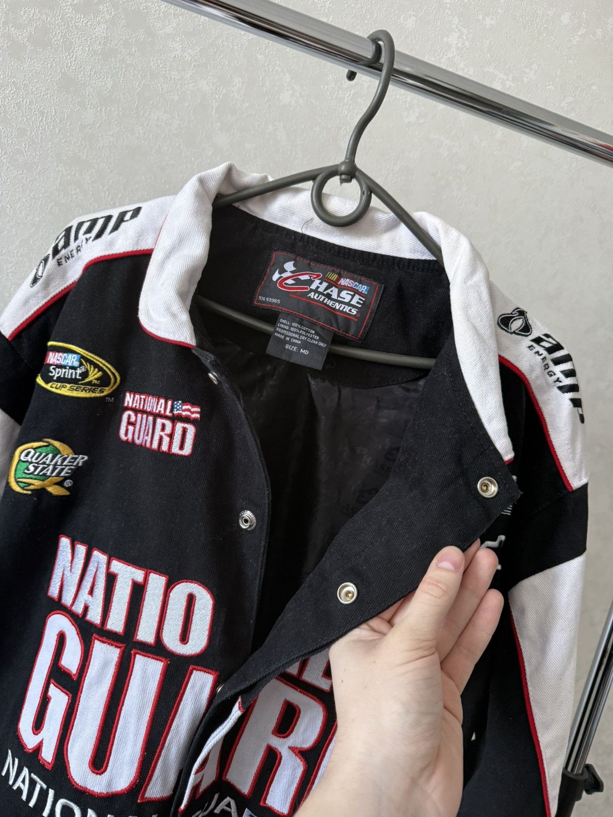 NASCAR Dale Earnhardt NASCAR Racing Jacket National Guard Chevrolet Size US M / EU 48-50 / 2 - 9 Thumbnail