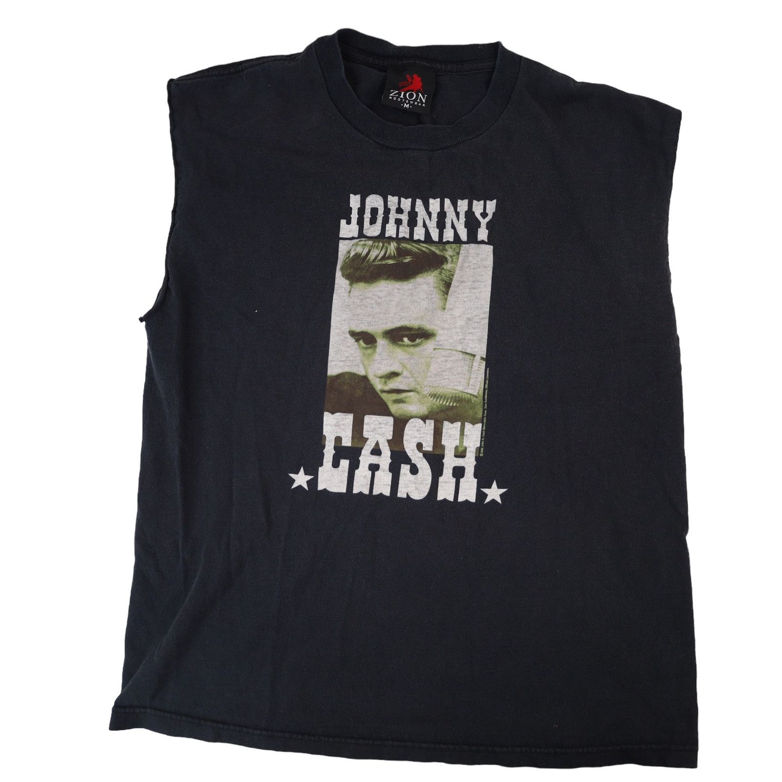 Band Tees × Zion Rootswear Vintage Johnny Cash Graphic Muscle T Shirt Size US M / EU 48-50 / 2 - 1 Thumbnail