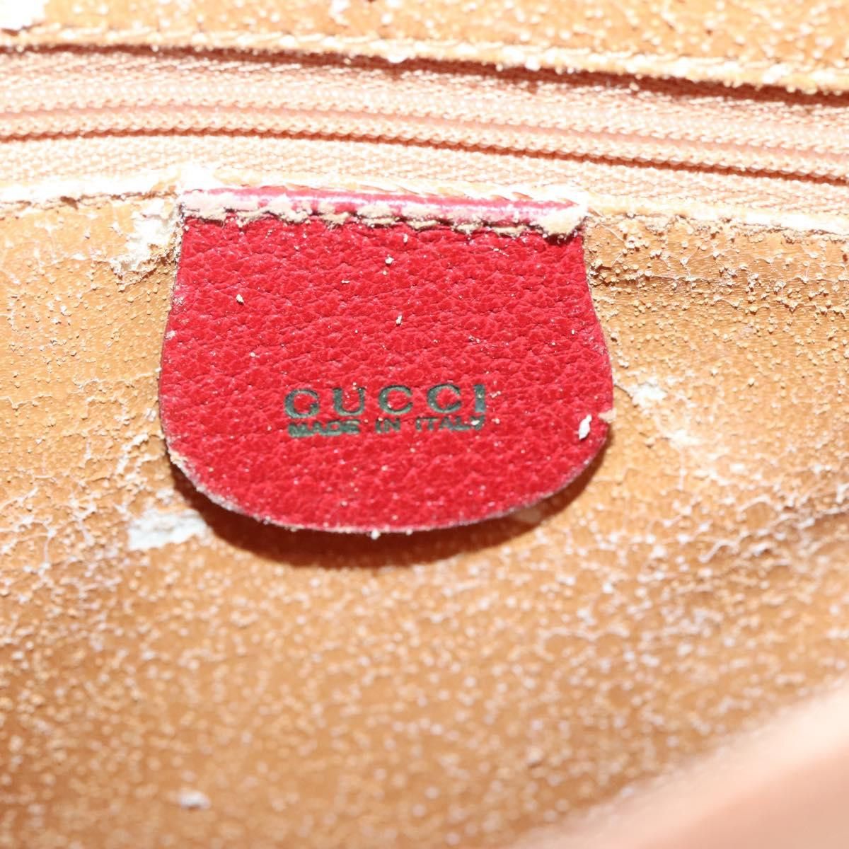Gucci GUCCI Bamboo Hand Bag Leather Red Gold 002 2853 0260 0 Size ONE SIZE - 14 Thumbnail