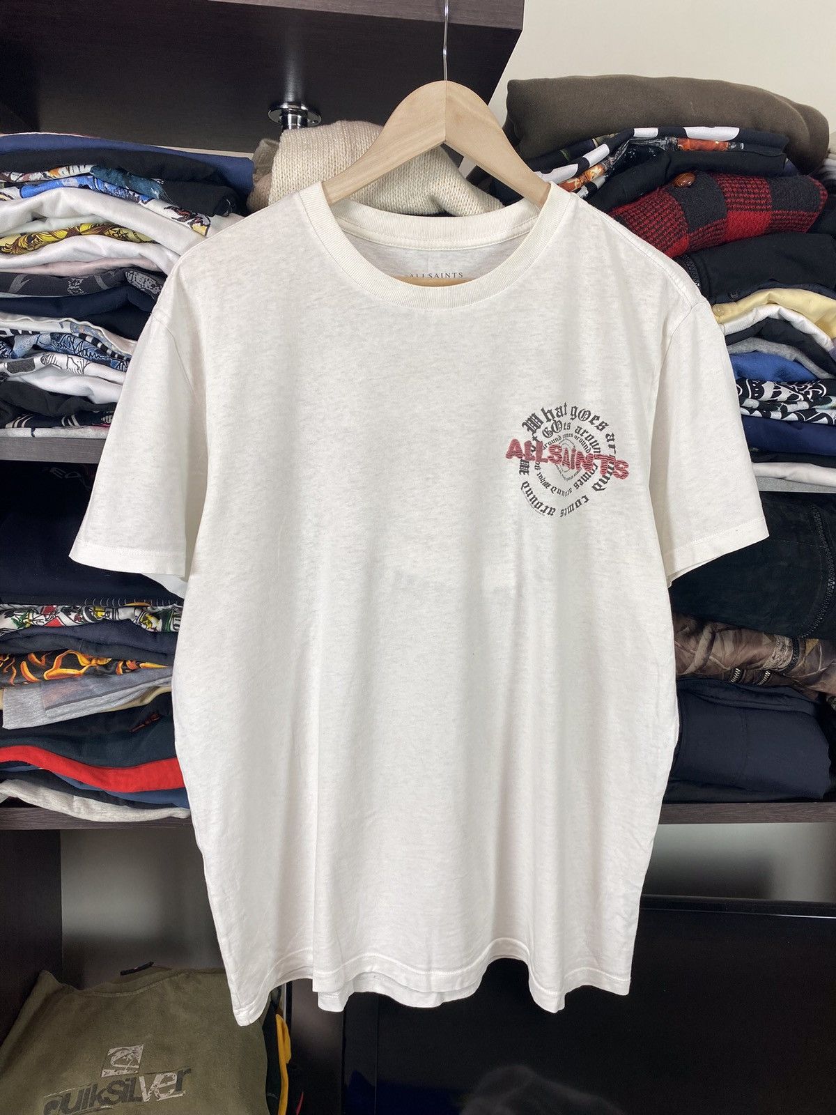 Allsaints × Japanese Brand × Vintage Y2K Vintage Allsaints Tee Shirt Archive Hype Size US M / EU 48-50 / 2 - 7 Thumbnail