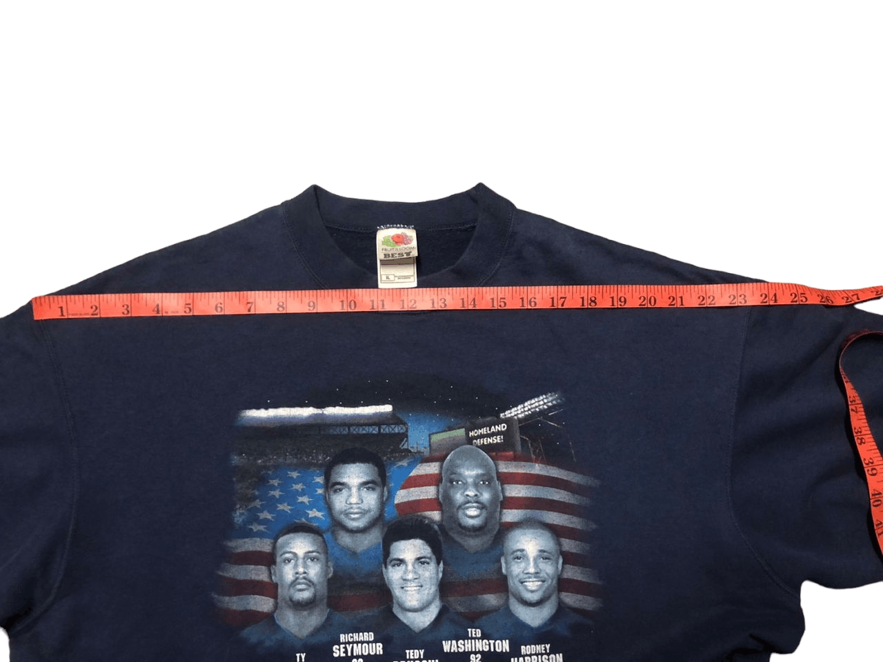 NFL HOMELAND DEFENSE PatriotsTEDY BRUSCHI TY LAW RODNEY HARRISON Size US XL / EU 56 / 4 - 15 Thumbnail