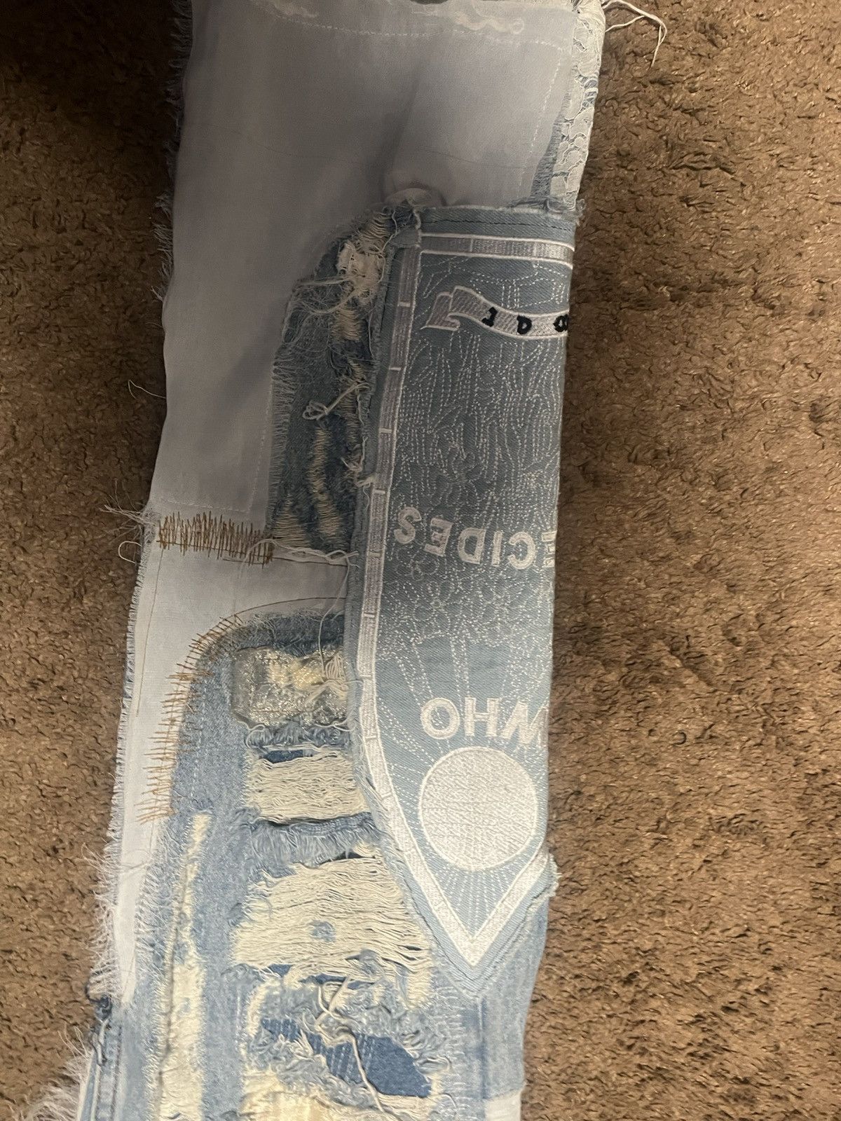 Ev Bravado Who Decides War Lace Detail Jeans Size US 34 / EU 50 - 5 Thumbnail