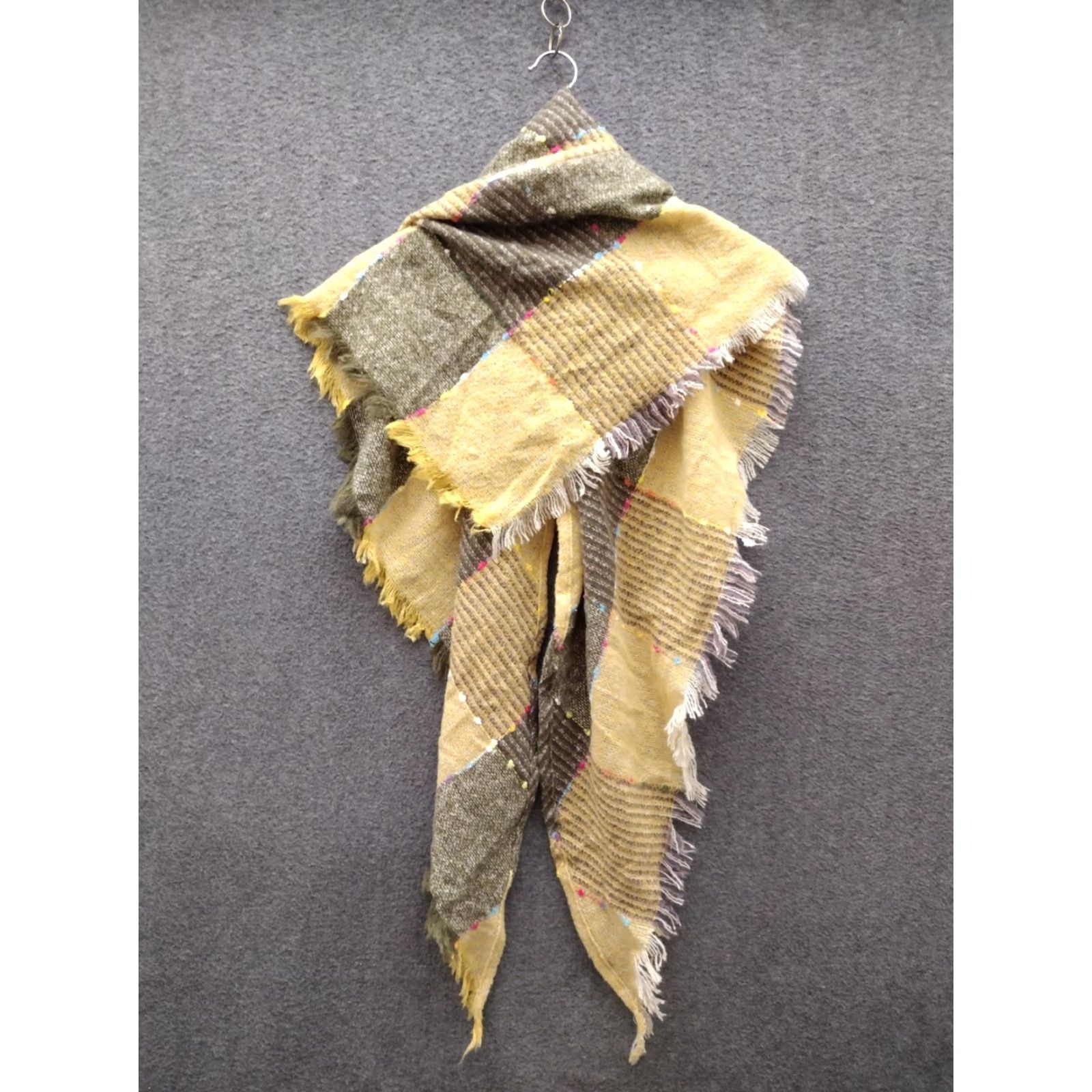 Vintage VINTAGE Plaid Blanket Warm Soft Chunky Oversized Shawl Wrap for Women Size ONE SIZE - 3 Thumbnail
