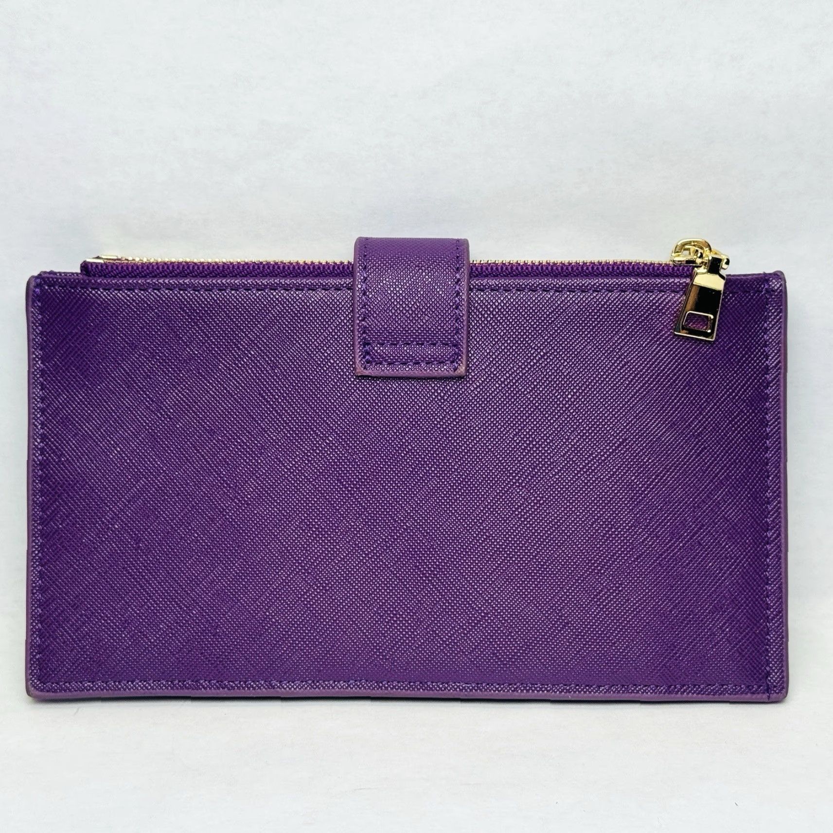 Vintage VINTAGE Travelambo Womens Purple Wallet RFID Blocking Bifold Multi Card Case Zipper Size ONE SIZE - 5 Thumbnail