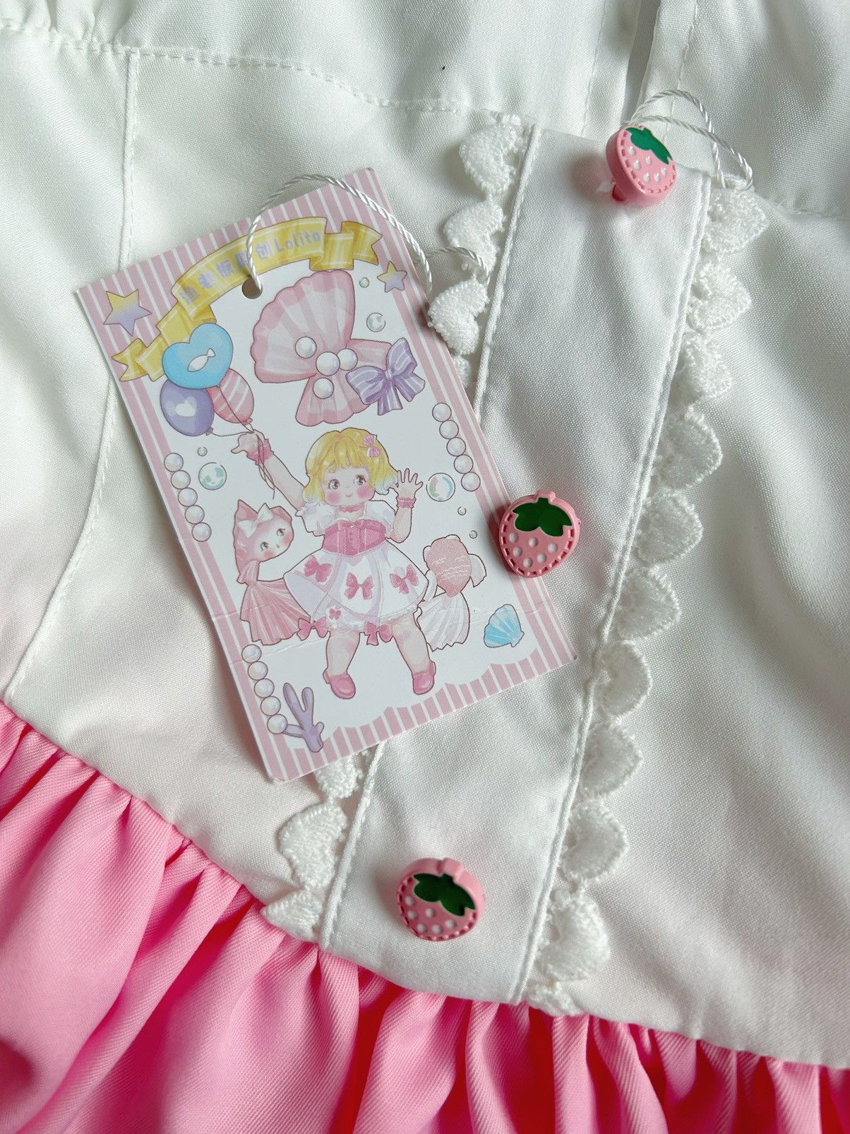 Other Dollcore balletcore strawberry sailor lolita dress Size M / US 6-8 / IT 42-44 - 4 Thumbnail