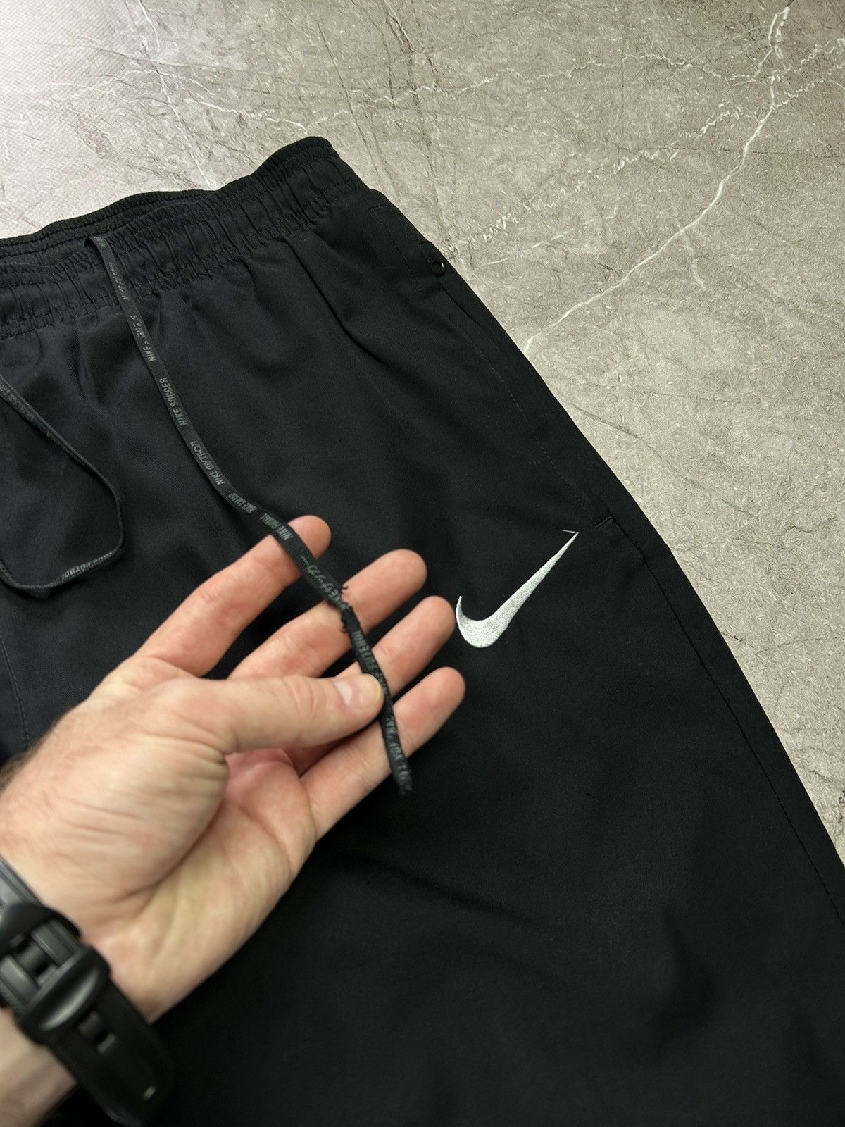 Nike × Vintage Vintage Nike PSG Y2K Drill Nylon Track Pants Size US 32 / EU 48 - 6 Thumbnail