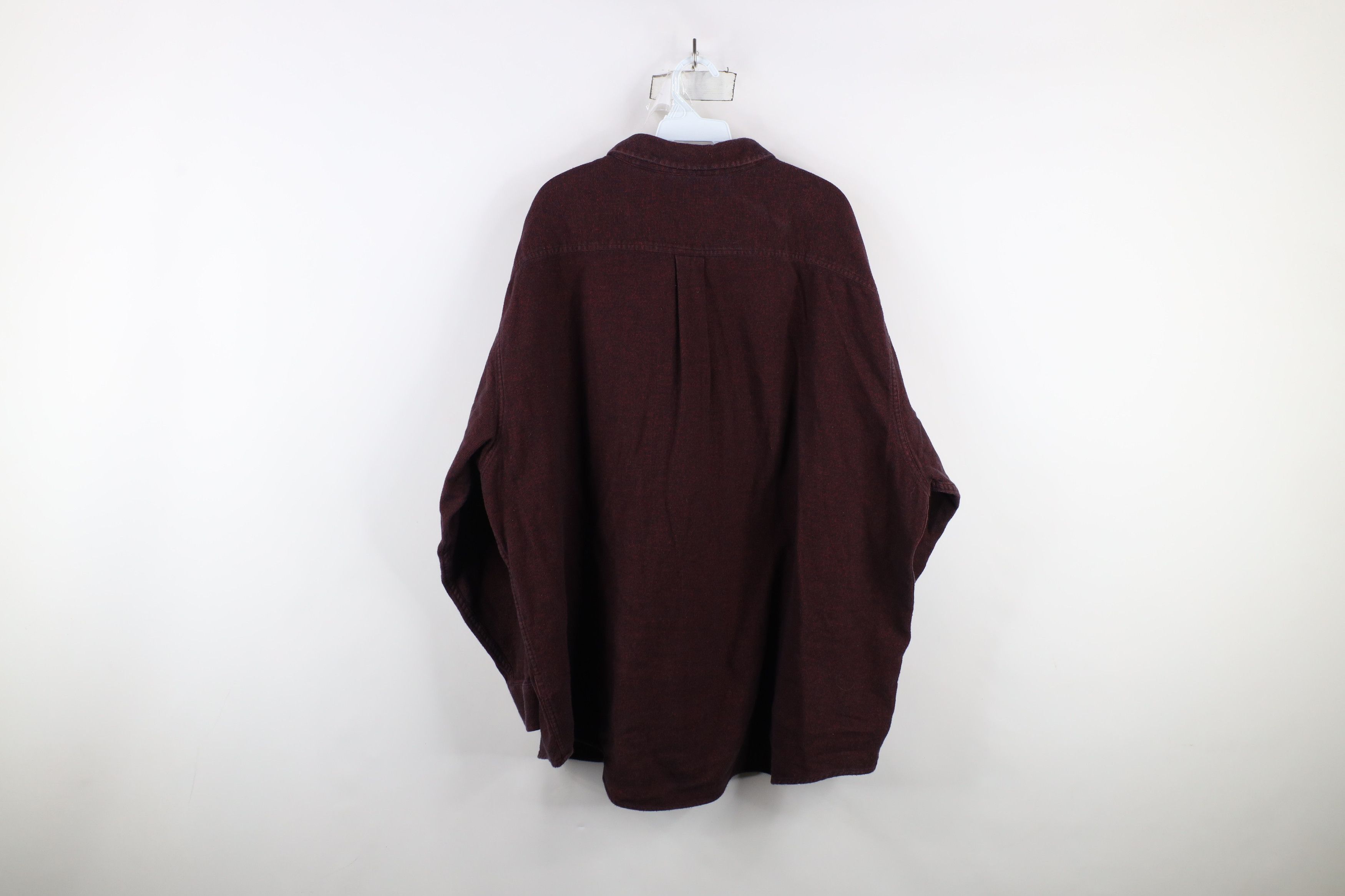 Vintage Vintage 90s Streetwear Collared Button Down Shirt Red Size US XXL / EU 58 / 5 - 9 Thumbnail
