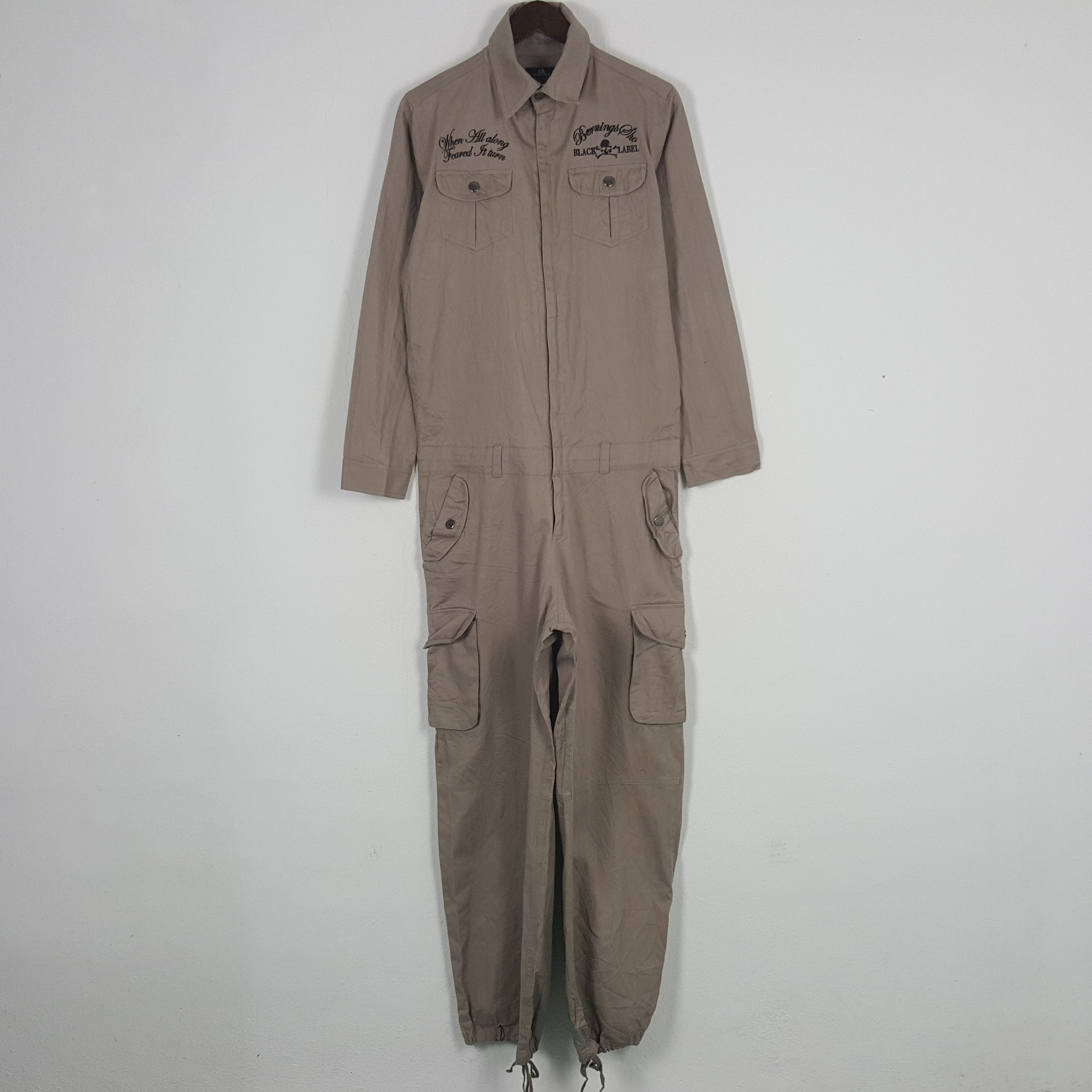 Japanese Brand × Vintage Vintage Berning Sha Black Label Coverall Jacket Size US S / EU 44-46 / 1 - 4 Thumbnail