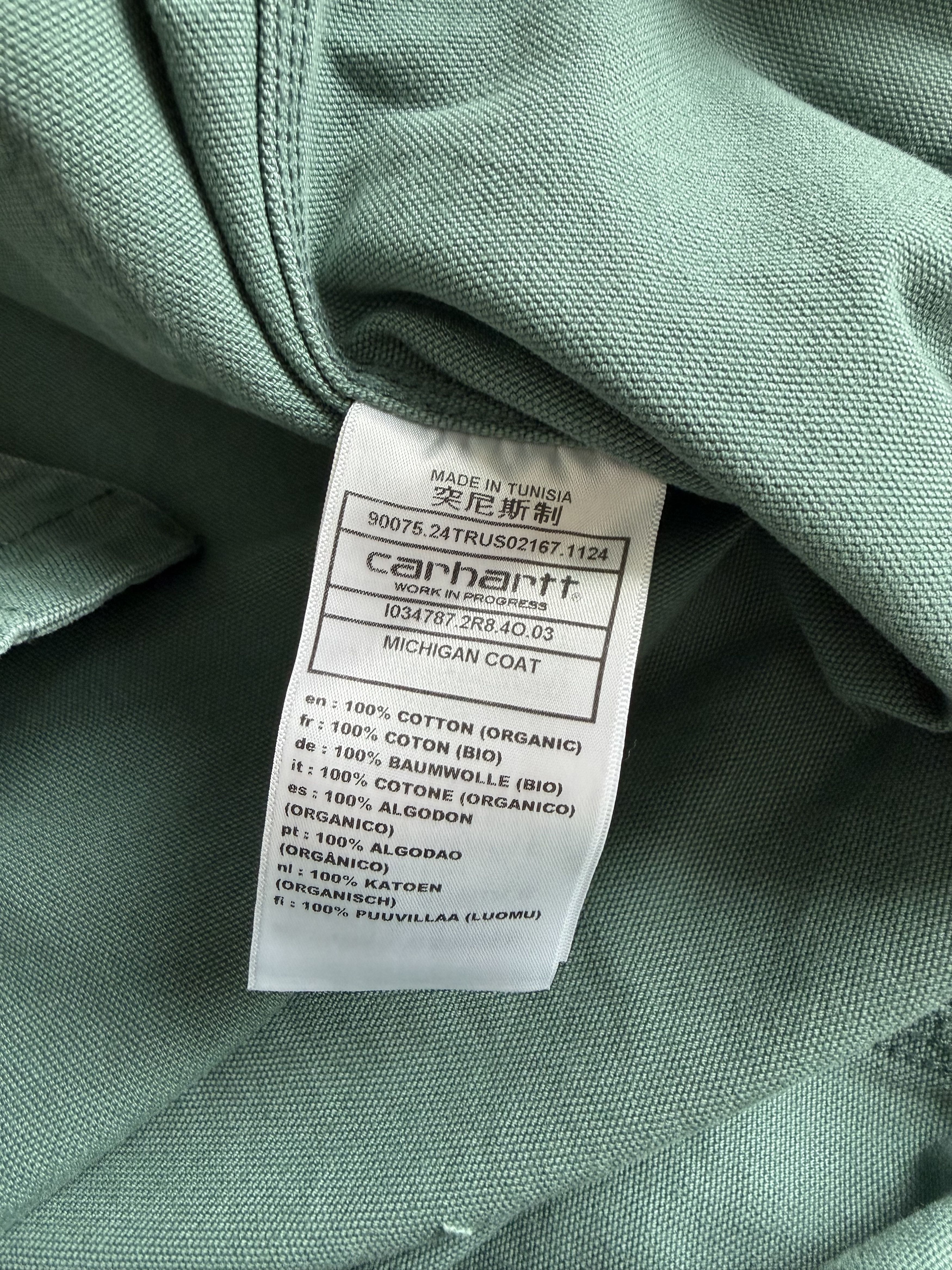 Carhartt Wip Carhartt WIP Michigan Coat in Silver Pine Green Stone Canvas Size US XL / EU 56 / 4 - 8 Thumbnail
