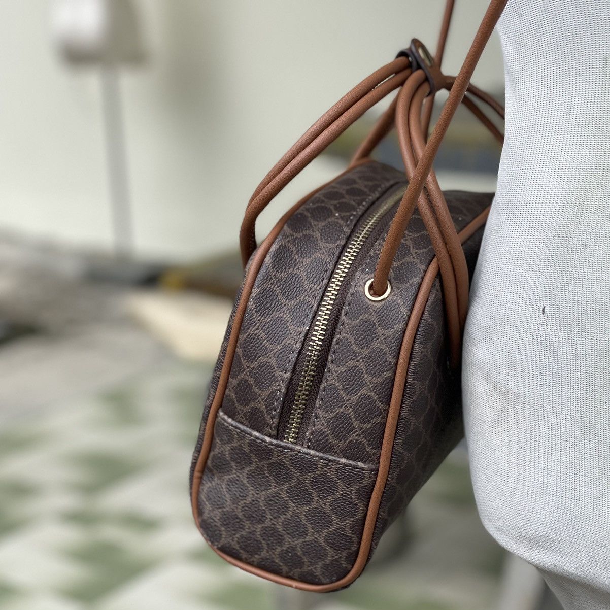 Japanese Brand × Peanuts Snoopy Shimura Bostan 2-Way Crossbody Bag, Macadam Pattern Size ONE SIZE - 5 Thumbnail